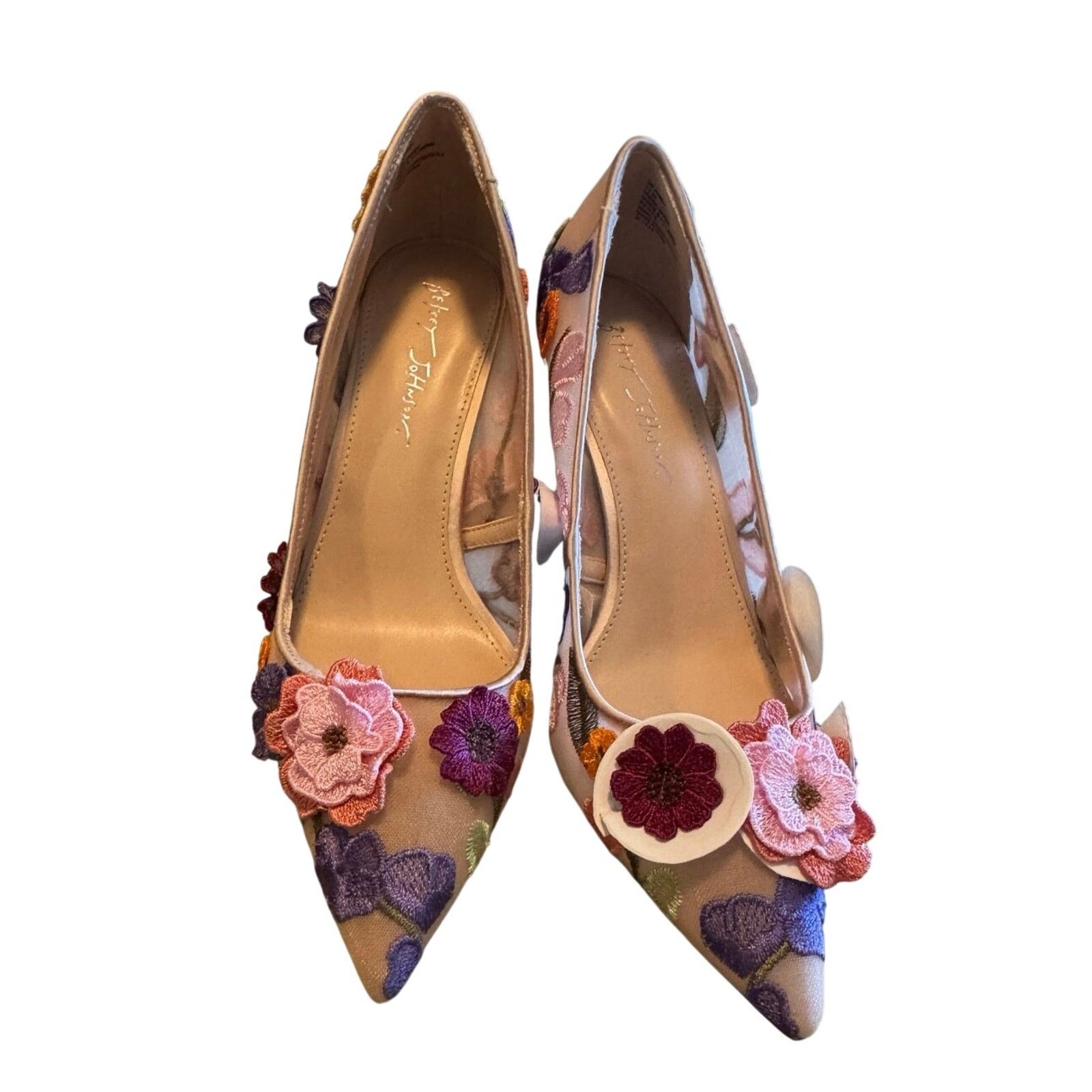 Betsey Johnson BETSEY JOHNSON Aimey Floral Applique Mesh Pumps Size 11 New Size US 11 / IT 41 - 6 Thumbnail