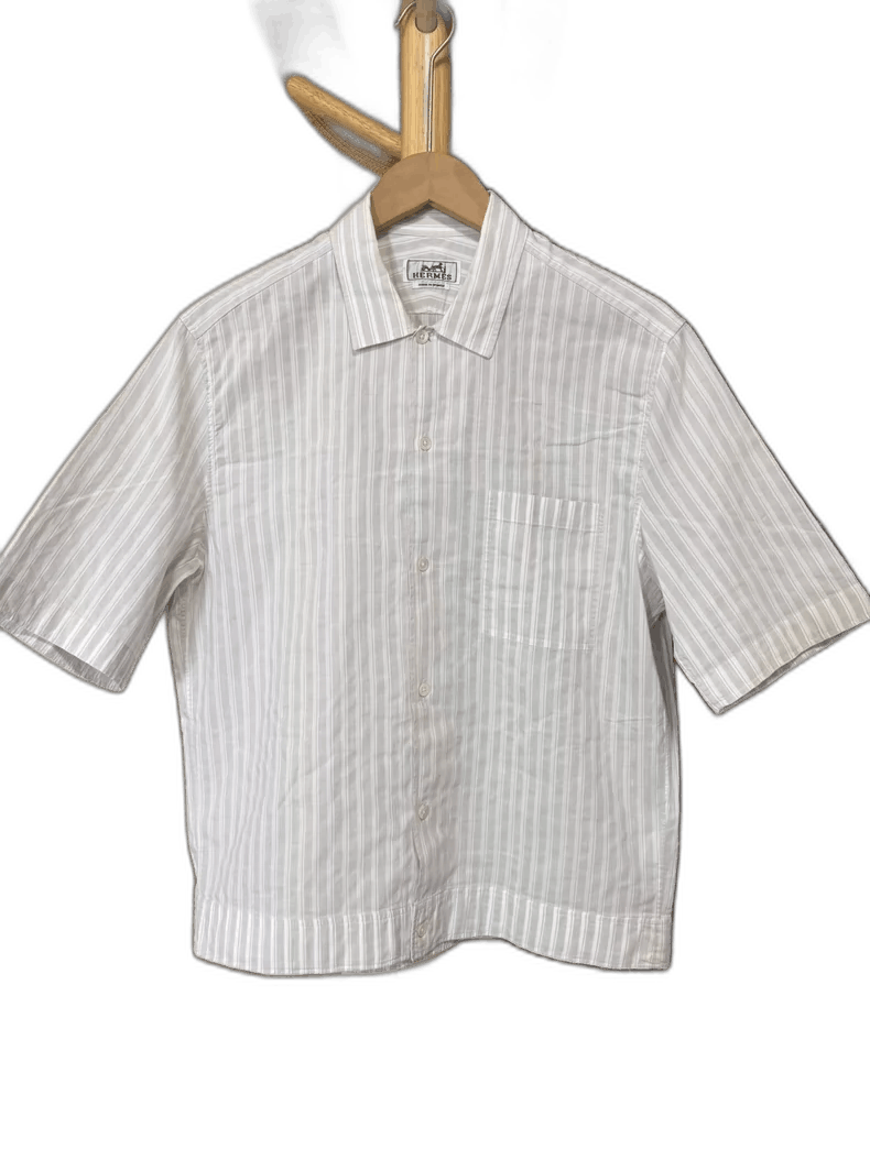 Hermes Linen Short Sleeve Jacket Shirt