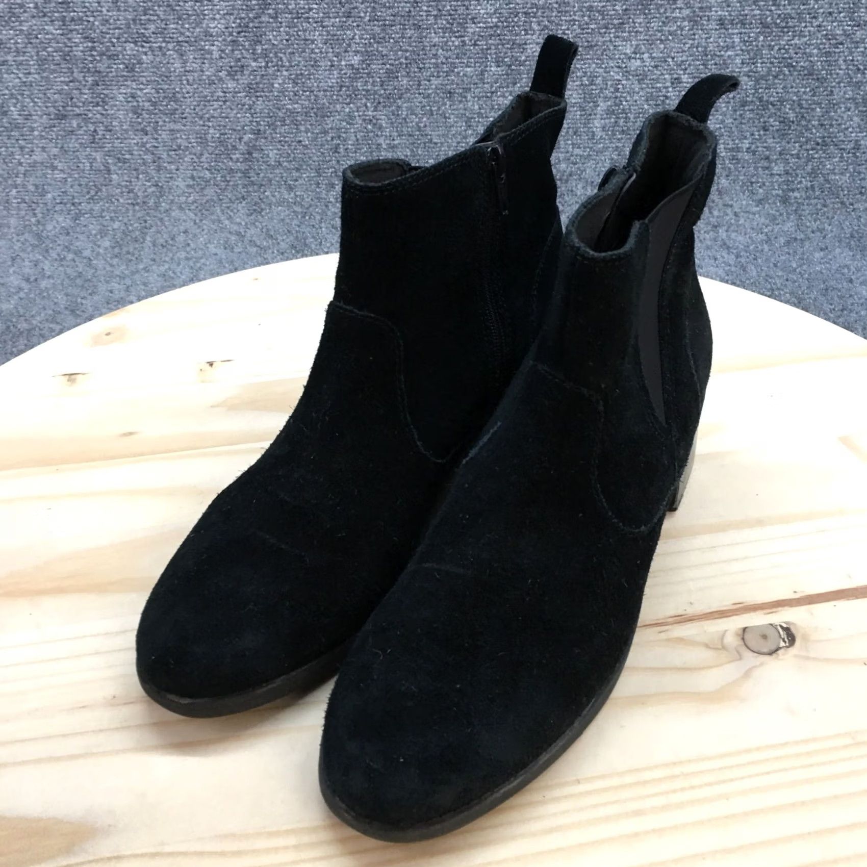 Clarks Clarks Boots Womens 9 Ankle Booties Casual 15190 Black Suede Double Zipper Boots Size US 9 / IT 39 - 3 Thumbnail