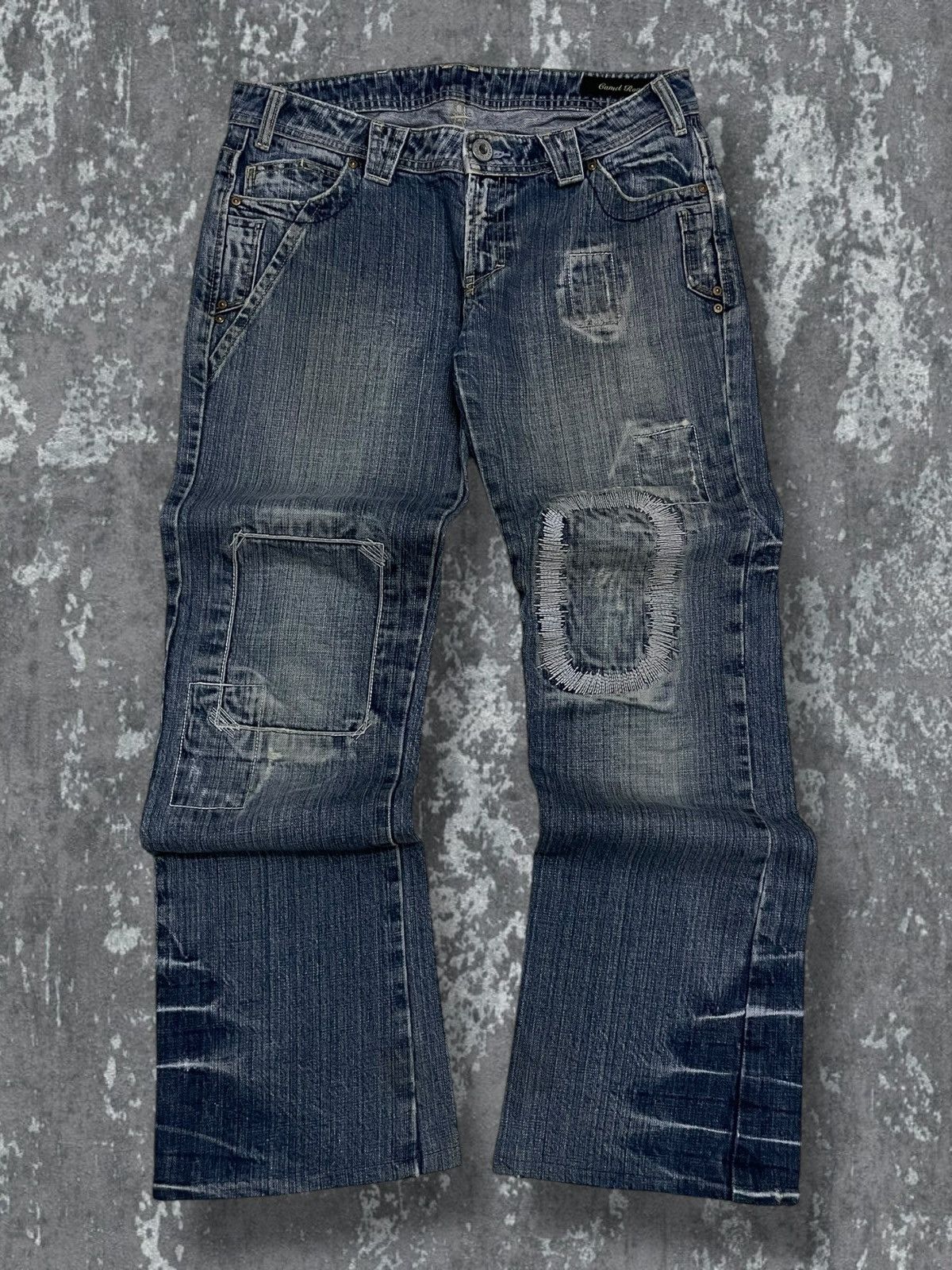 Hysteric Glamour Vintage 90s Rare Japan Designer Camel Road Distressed Denim Size US 31 - 1 Thumbnail