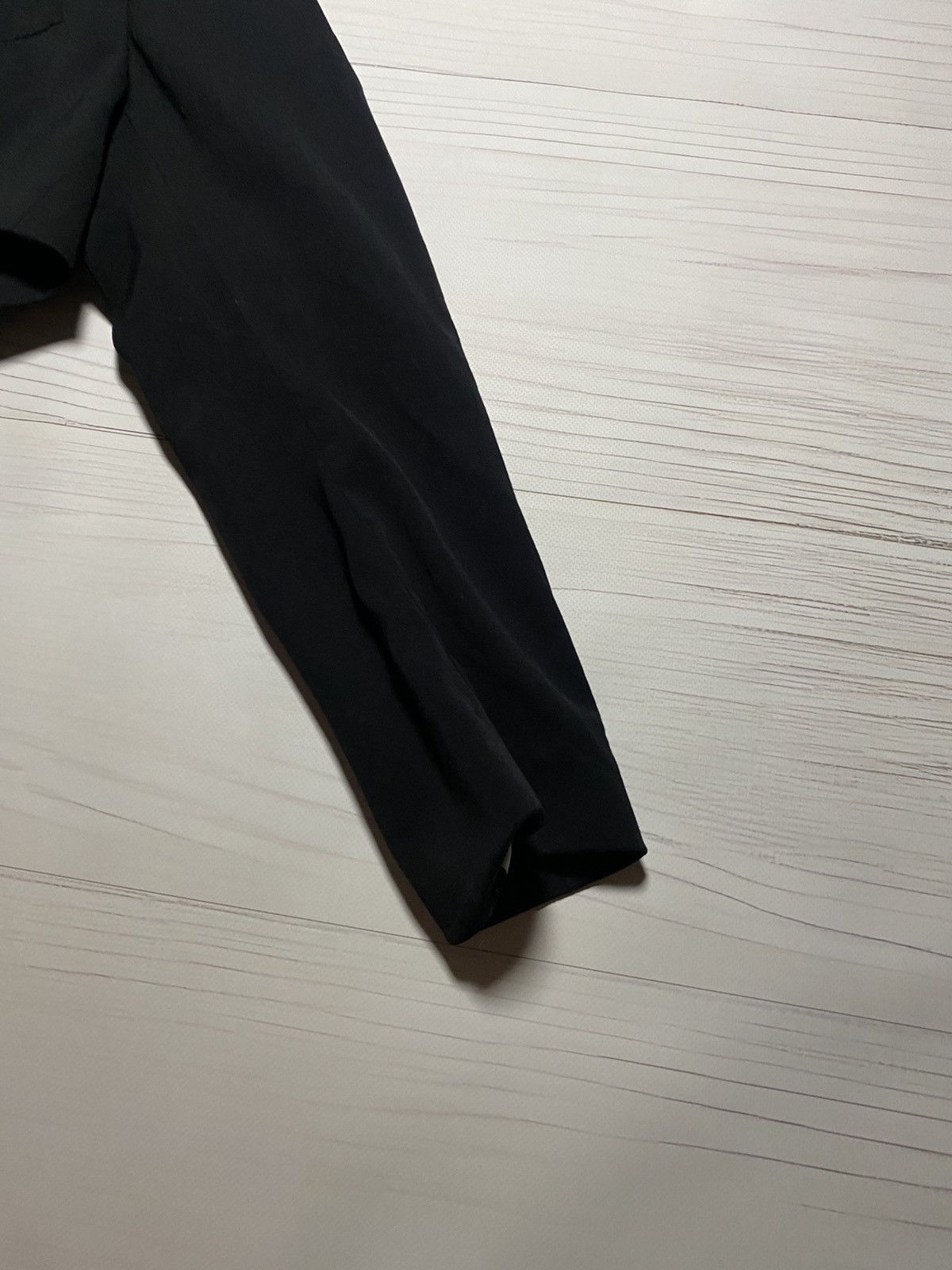 Dolce & Gabbana Dolce & Gabbana Double- breasted cropped black blazer Size L / US 10 / IT 46 - 9 Thumbnail