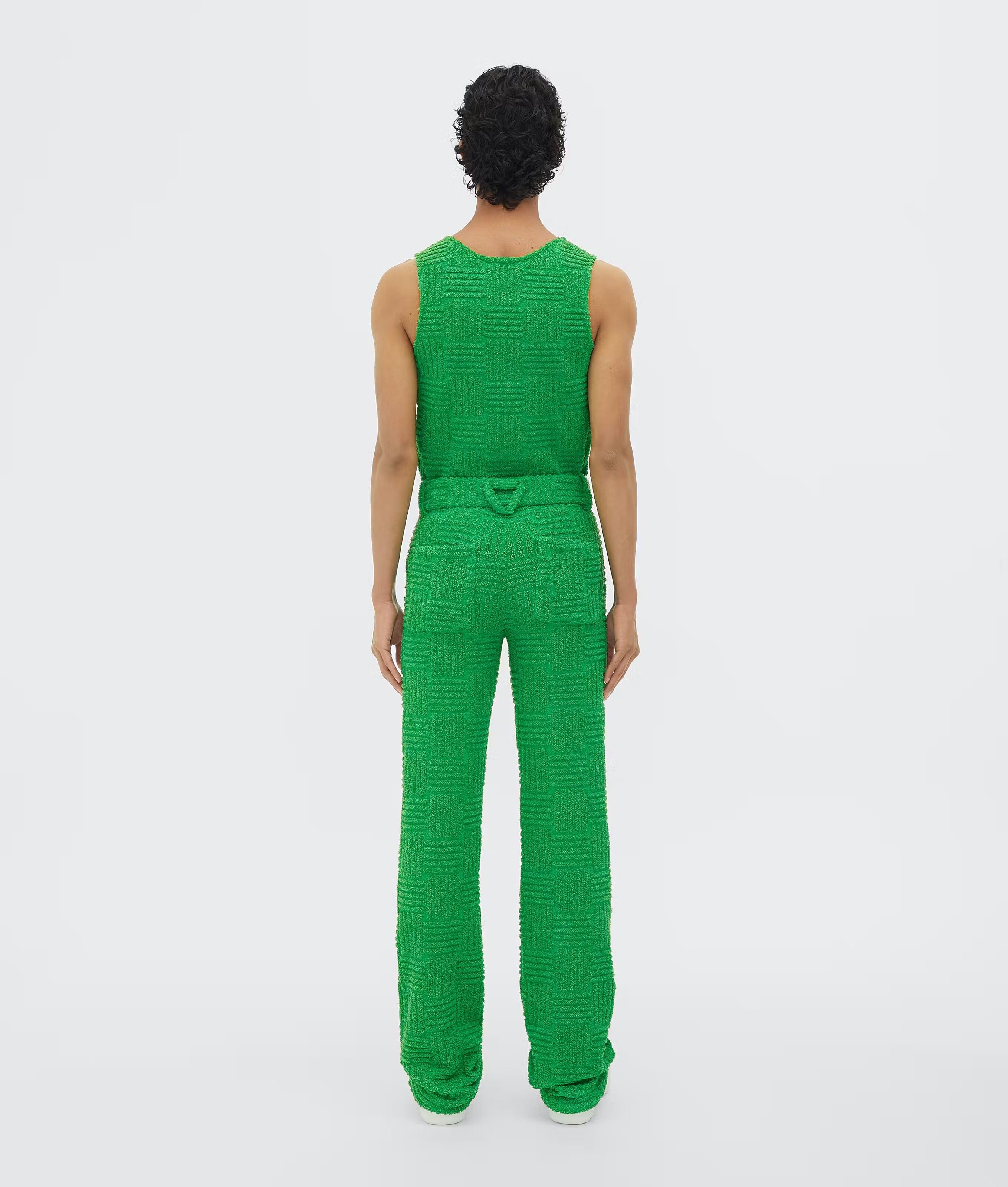 Bottega Veneta BOTTEGA VENETA green Terry cloth towelling tank top t-shirt Size US M / EU 48-50 / 2 - 3 Thumbnail