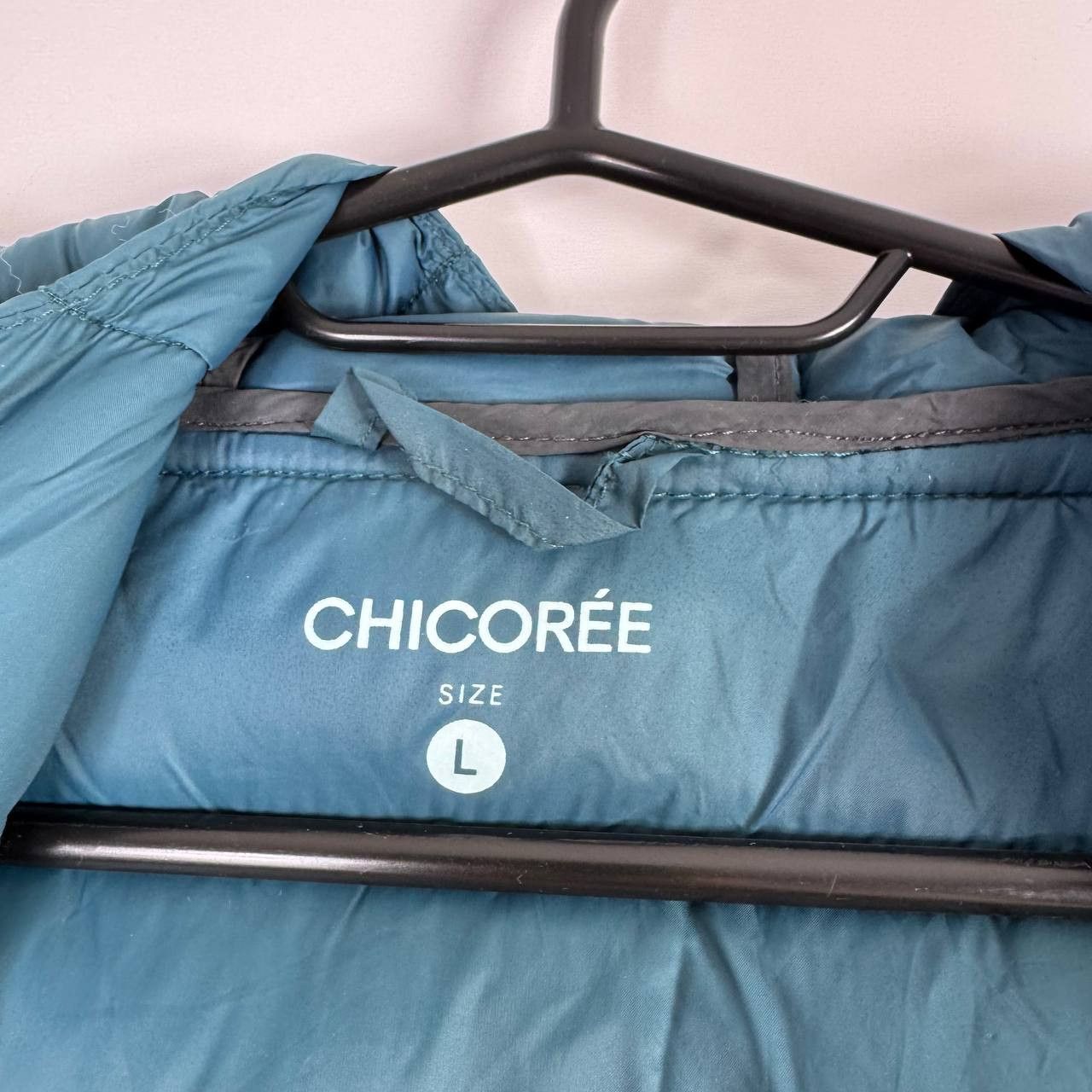 Other Chicorée Puffer Jacket Hooded Blue Lightweight Quilted L Size L / US 10 / IT 46 - 4 Thumbnail