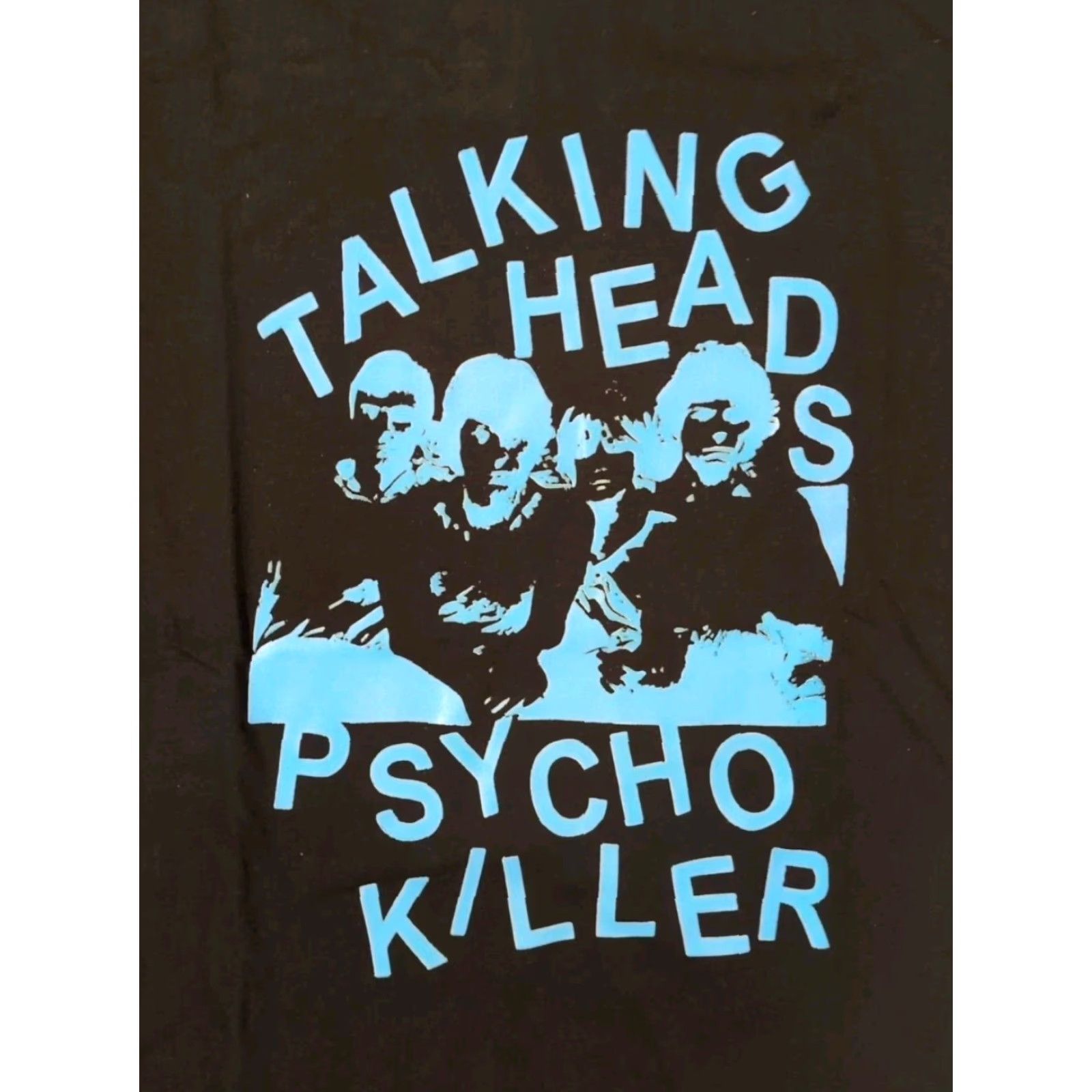 Vintage VINTAGE Talking Heads Psycho Killer Retro Album 80s Shirt XL Black Short Sleeve Unisex Adults (Psycho Killer, Stop Making Sense, True Stories) Size US XL / EU 56 / 4 - 2 Thumbnail