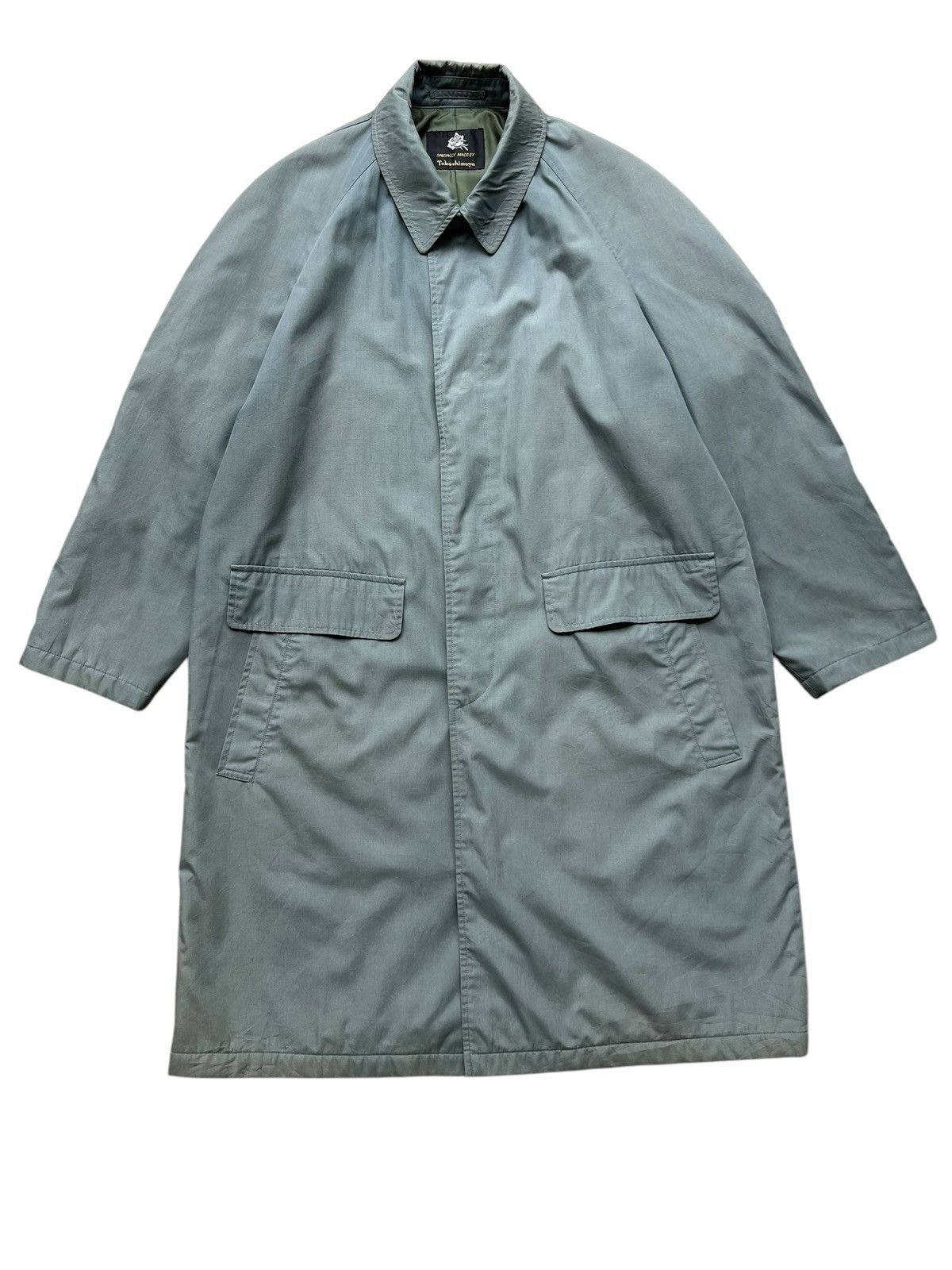 Japanese Brand Takashiyama Blue Trench Coat Size US L / EU 52-54 / 3 - 1 Thumbnail