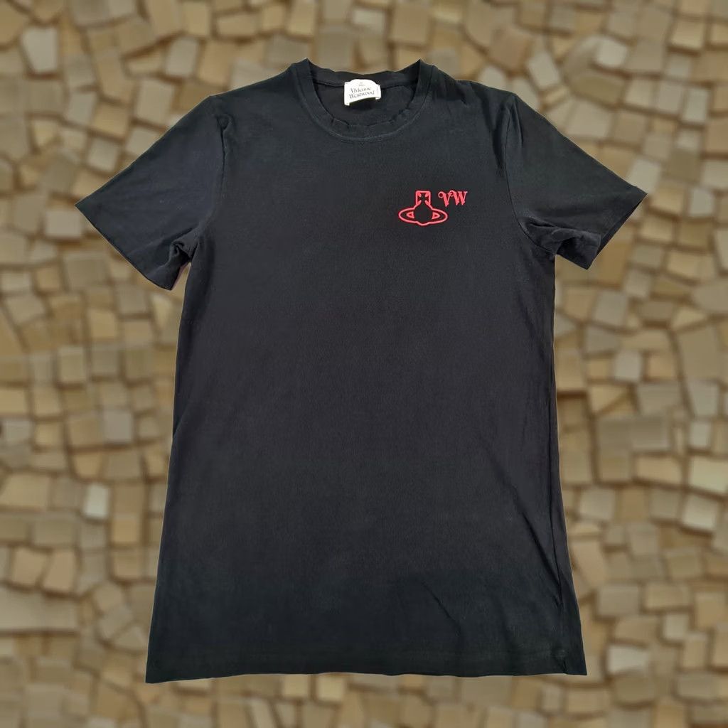 Vivienne Westwood Vivienne Westwood Mens T Shirt Black M Cotton Logo Tee Short Sleeves Size US M / EU 48-50 / 2 - 1 Thumbnail