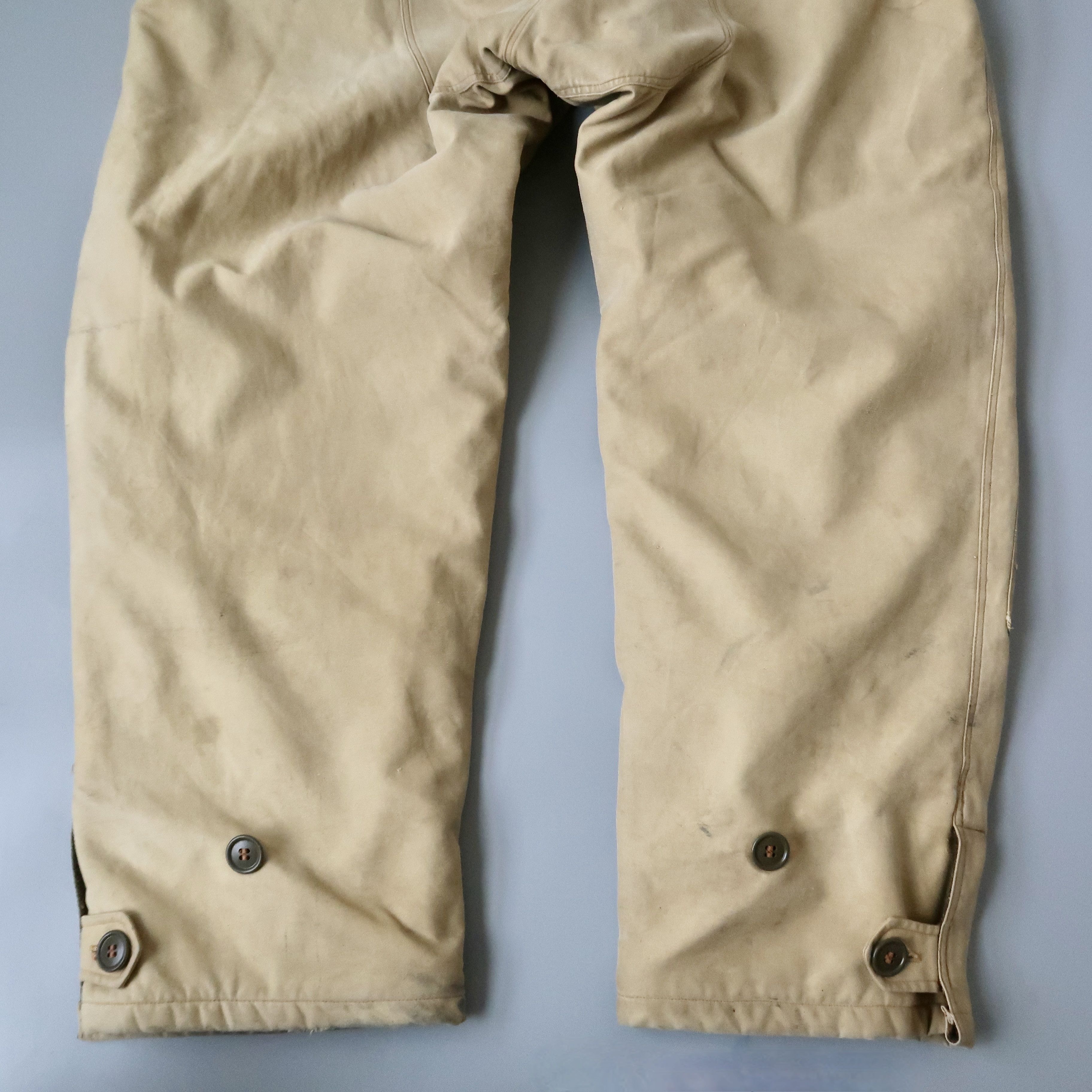 Vintage Rare 1940s Canadian Army wool lined bib overalls Size US 40 / EU 56 - 13 Thumbnail