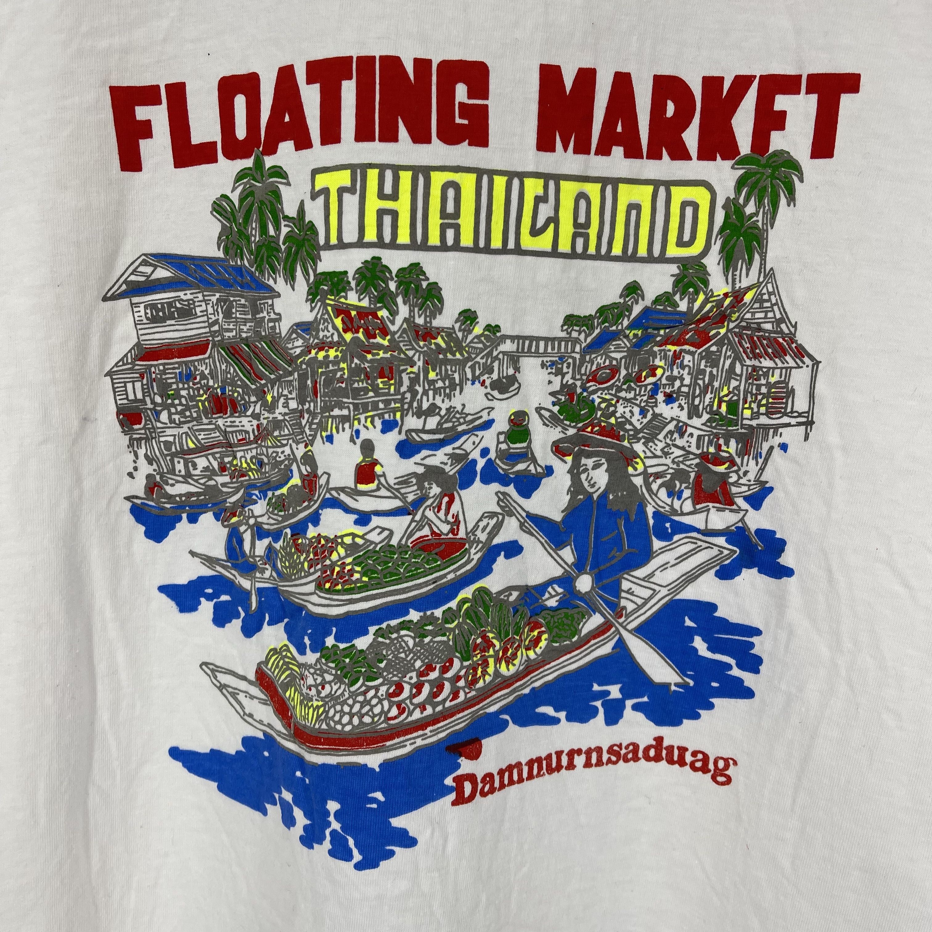 Other Floating Market THAILAND Crew Neck T Shirt #1772/07 Size US M / EU 48-50 / 2 - 2 Thumbnail