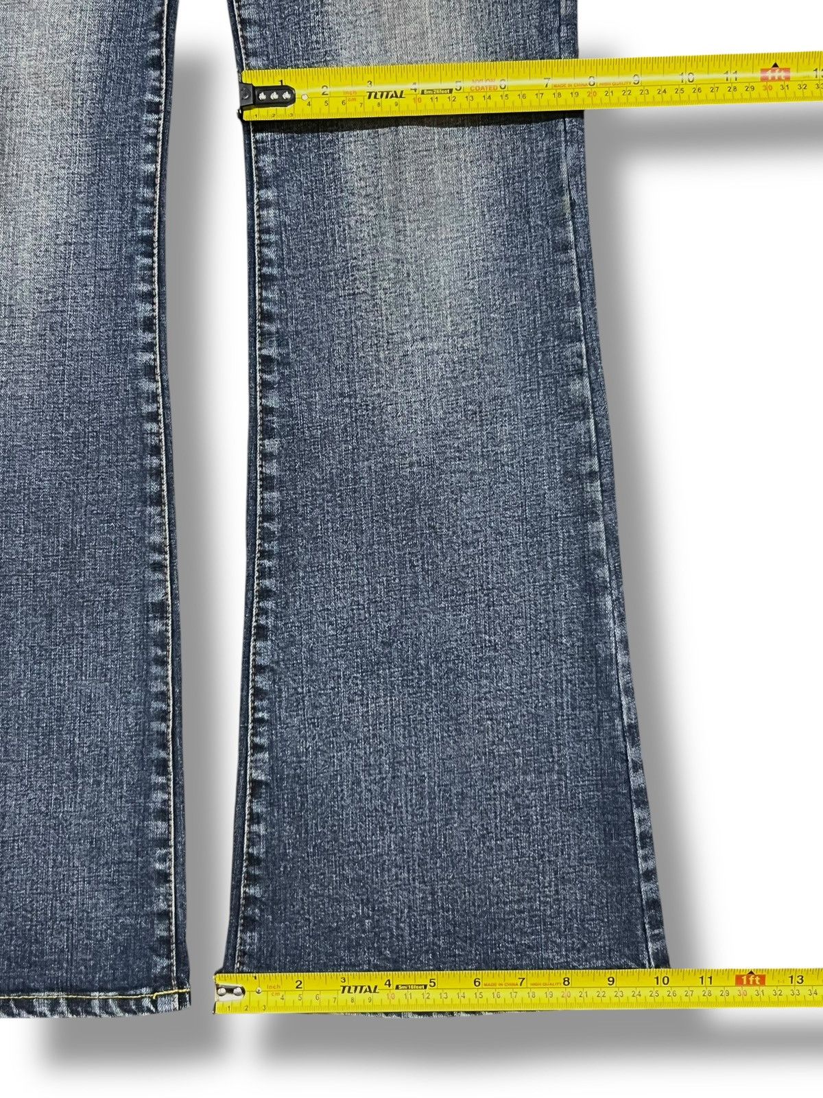 Japanese Brand Vintage Flared Original Jeans Japan - Faded Wash Style Jeans Size US 33 - 23 Thumbnail