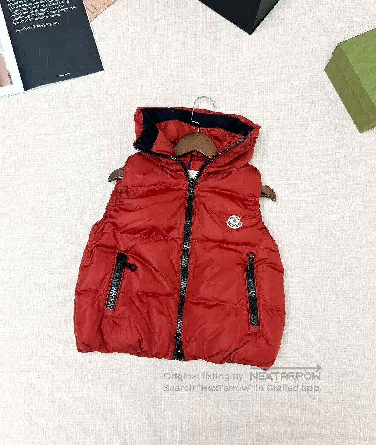 Moncler Moncler Red Puffer Vest Size 00. Size US XS / EU 42 / 0 - 1 Thumbnail