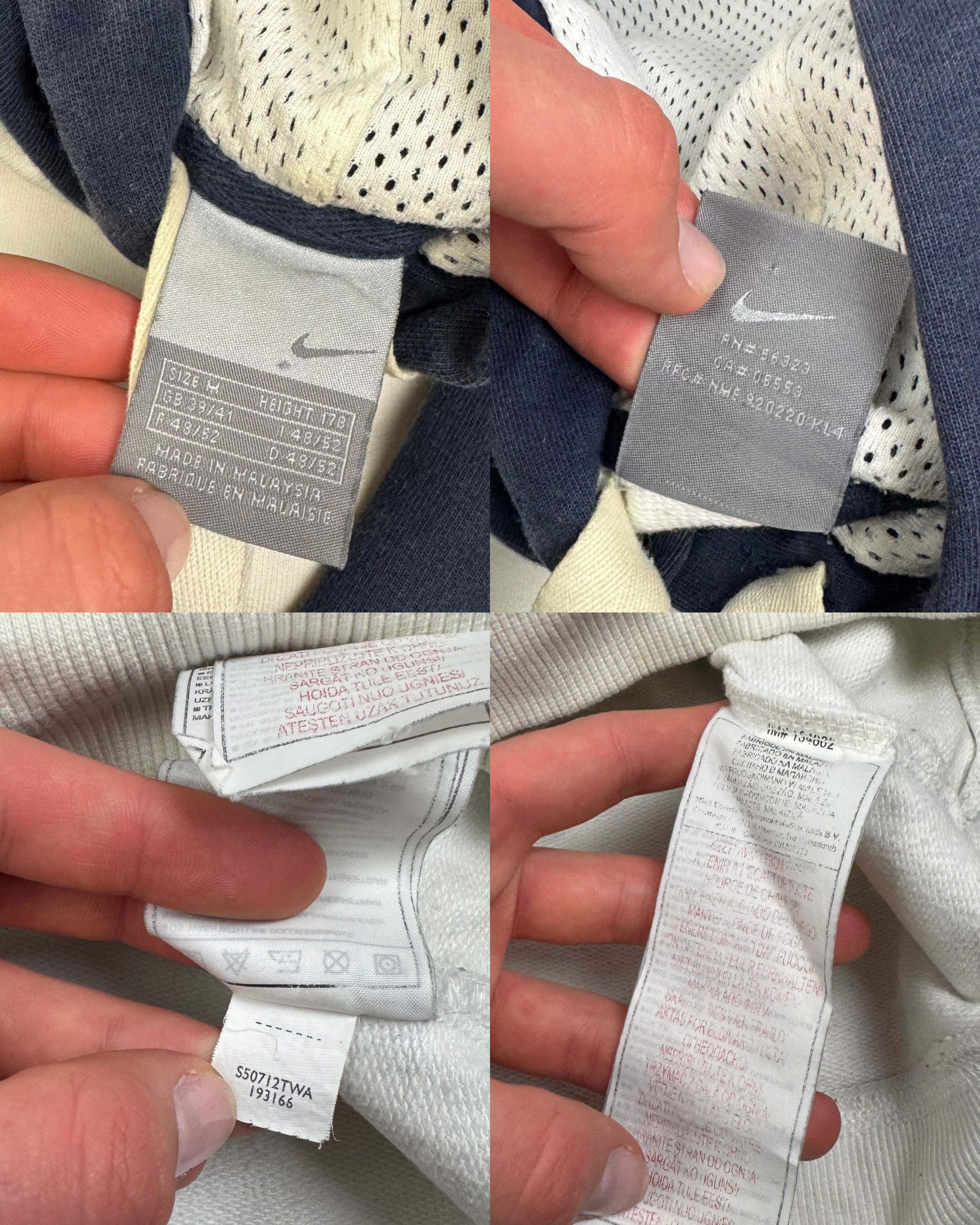 Nike Nike Athletic Men's White Blue Spellout Pullover Hoodie M Size US M / EU 48-50 / 2 - 3 Thumbnail