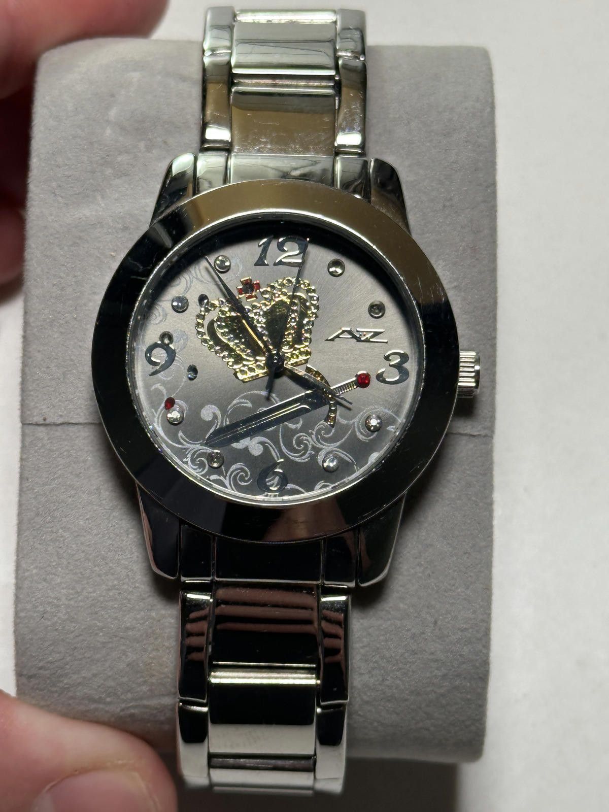 Aztech Mountain Y2K A-Z Silver Tone Unisex Wristwatch Size ONE SIZE - 2 Thumbnail