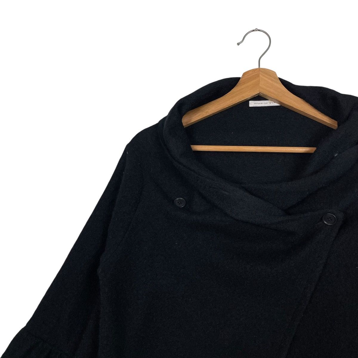 Other Verseau Par Gramme's Wool Poncho Cape Jacket Size M / US 6-8 / IT 42-44 - 5 Thumbnail