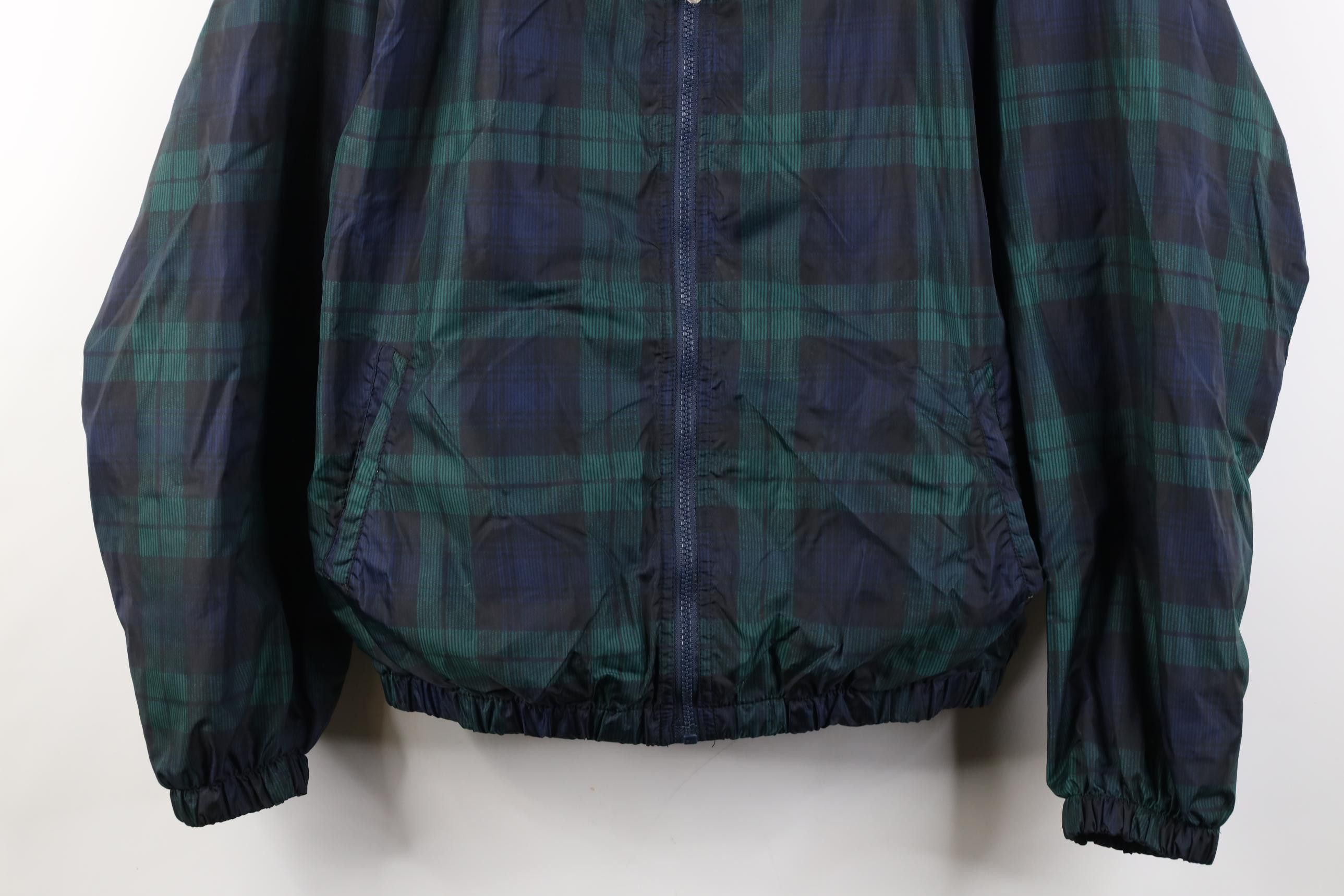 Vintage Vintage 90s Streetwear Windbreaker Bomber Jacket Tartan Size US L / EU 52-54 / 3 - 3 Thumbnail