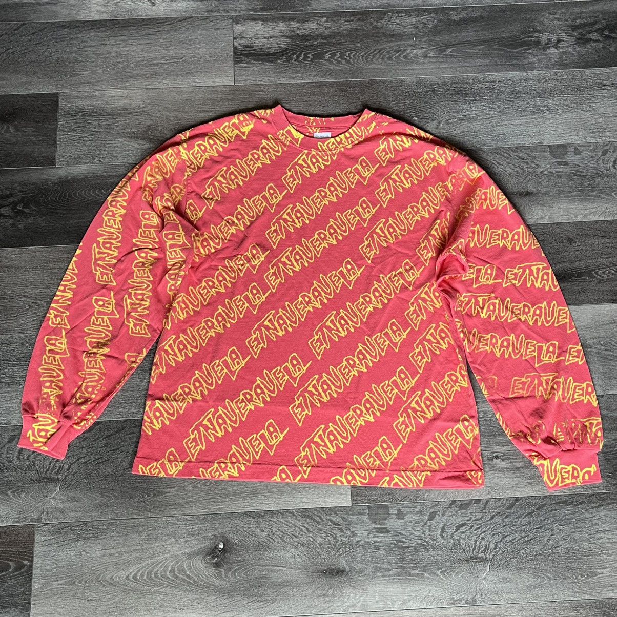 Drain Gang × Sad Boys Fakemink Etna Vera Vela All Over Print Long Sleeve Pink Tee Size US L / EU 52-54 / 3 - 1 Thumbnail