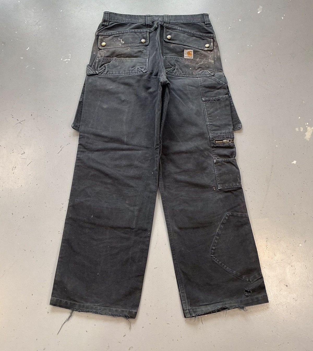 Carhartt Vintage carhartt b01 blk double knee denim Size US 31 - 2 Thumbnail