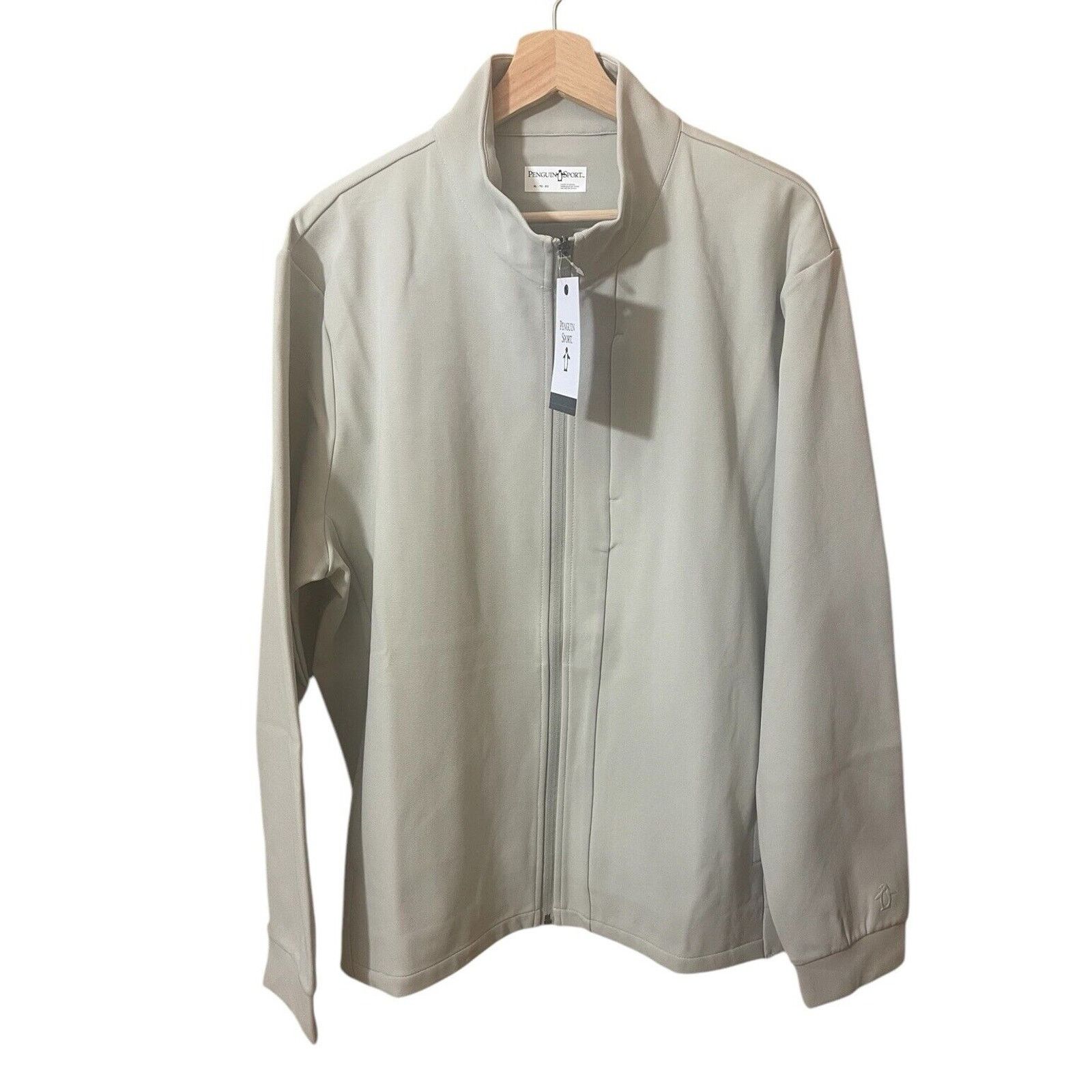 Original Penguin Original Penguin Neutral Beige Sport Zip Jacket Size Medium Size US M / EU 48-50 / 2 - 1 Thumbnail