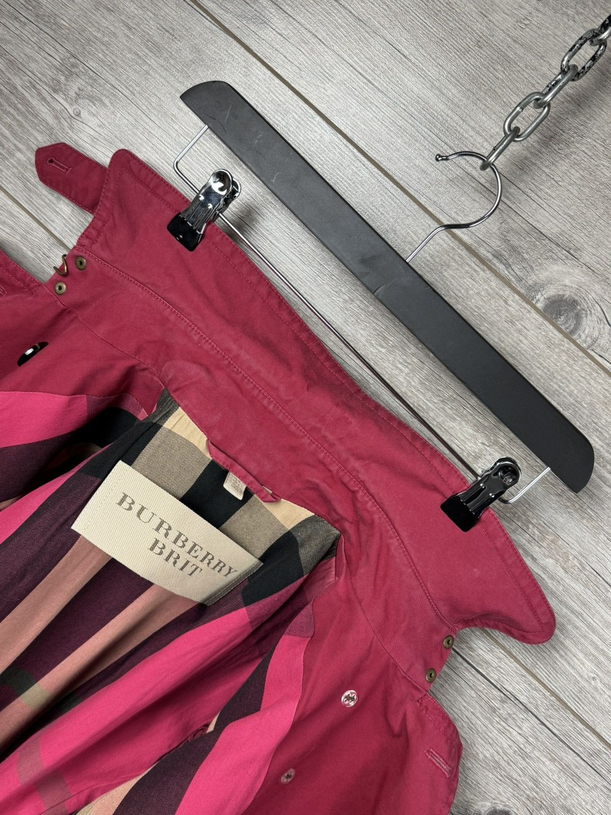 Burberry Burberry Brit Trench Vintage coat with checkered lining Size M / US 6-8 / IT 42-44 - 21 Thumbnail