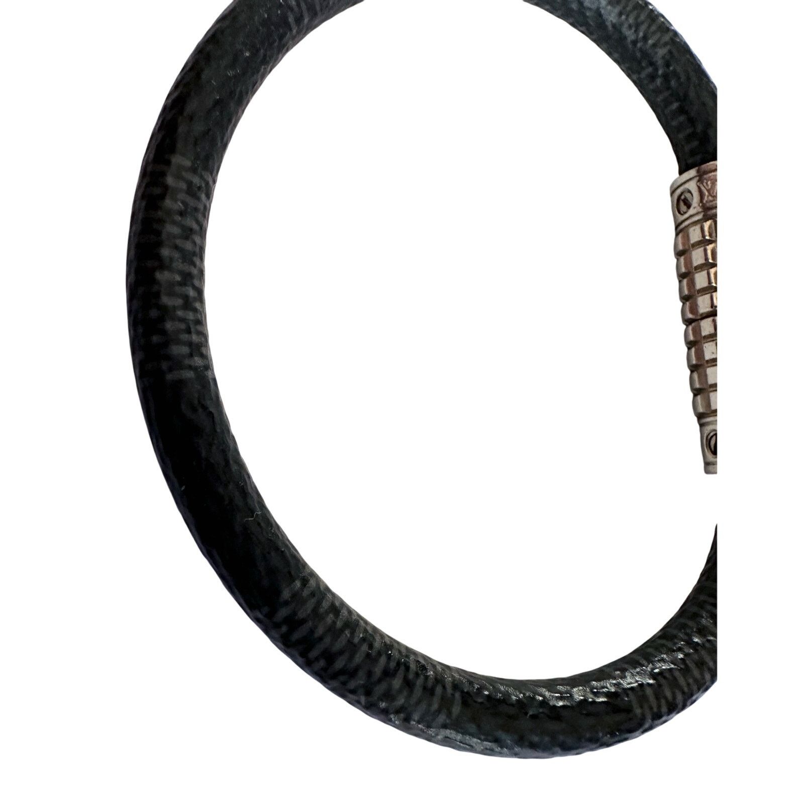 Louis Vuitton Louis Vuitton Digit Damier Graphite Canvas Bracelet Size ONE SIZE - 8 Thumbnail
