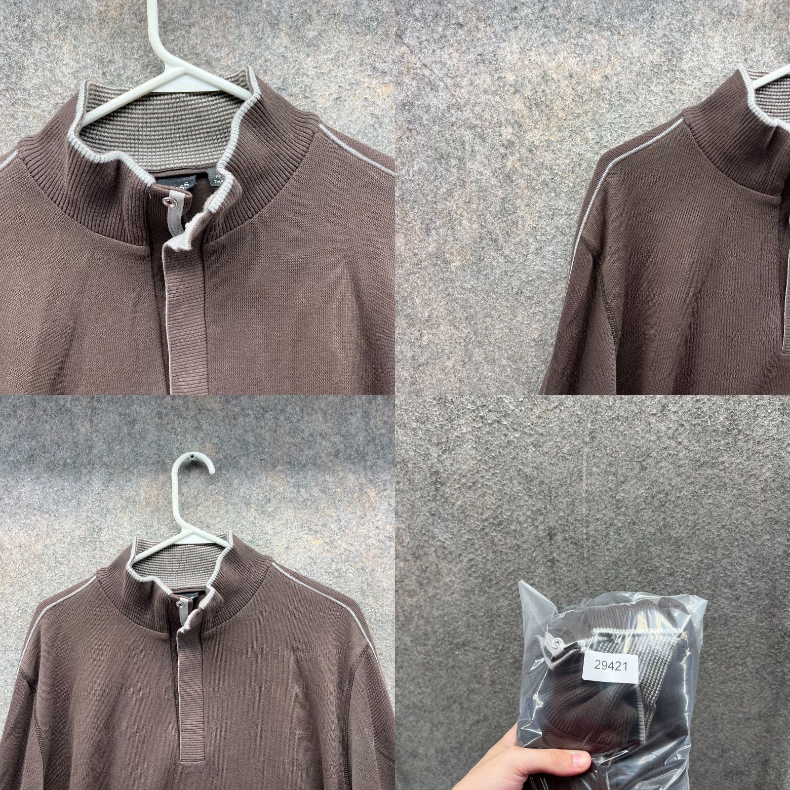 Hugo Boss VINTAGE Hugo Boss Sweater Mens XL Brown Quarter Zip Fleece Picano Pullover Jacket Size US XL / EU 56 / 4 - 8 Thumbnail