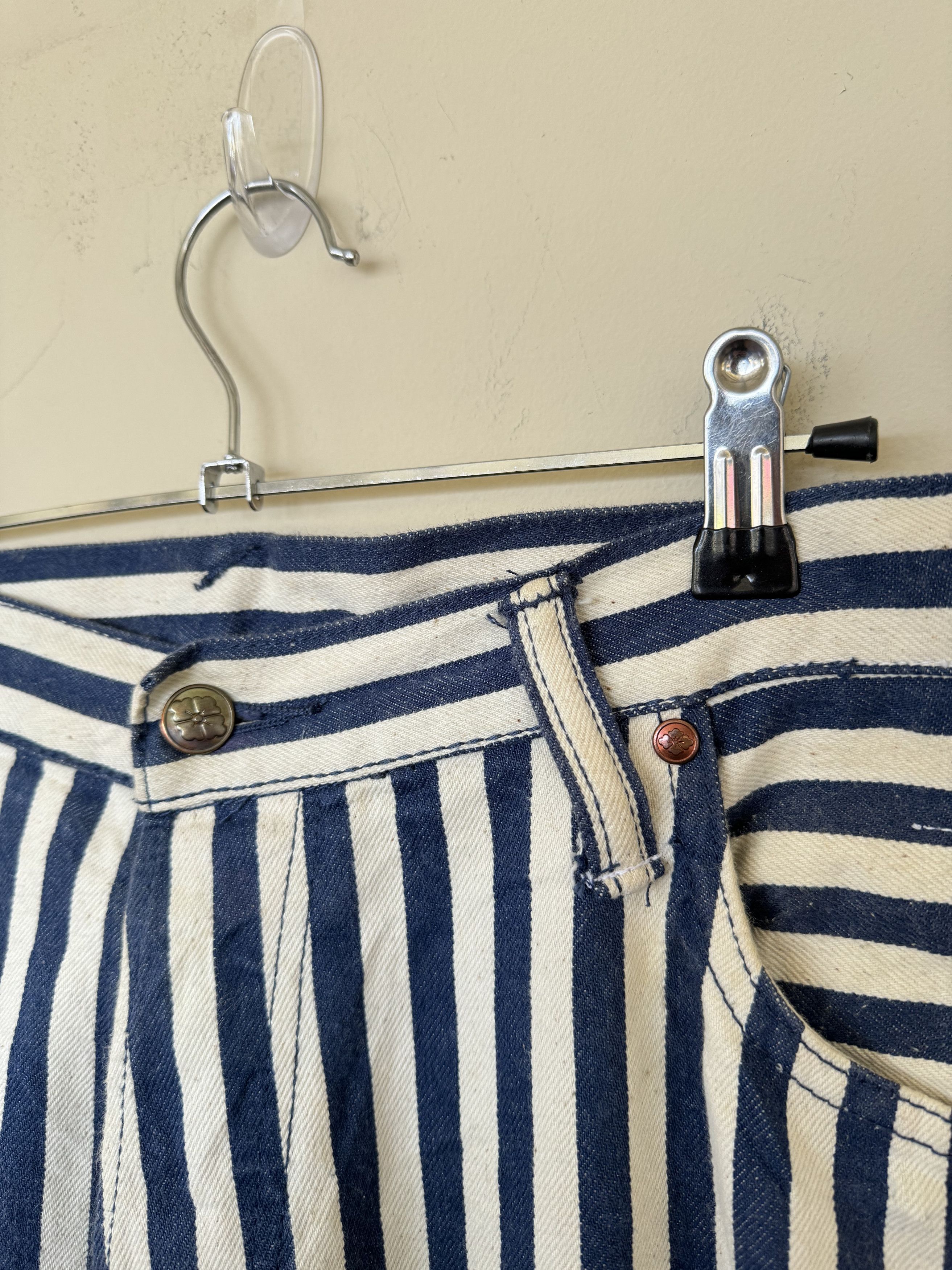 Evisu Evisu Pinstripe Denim Size US 34 / EU 50 - 6 Thumbnail