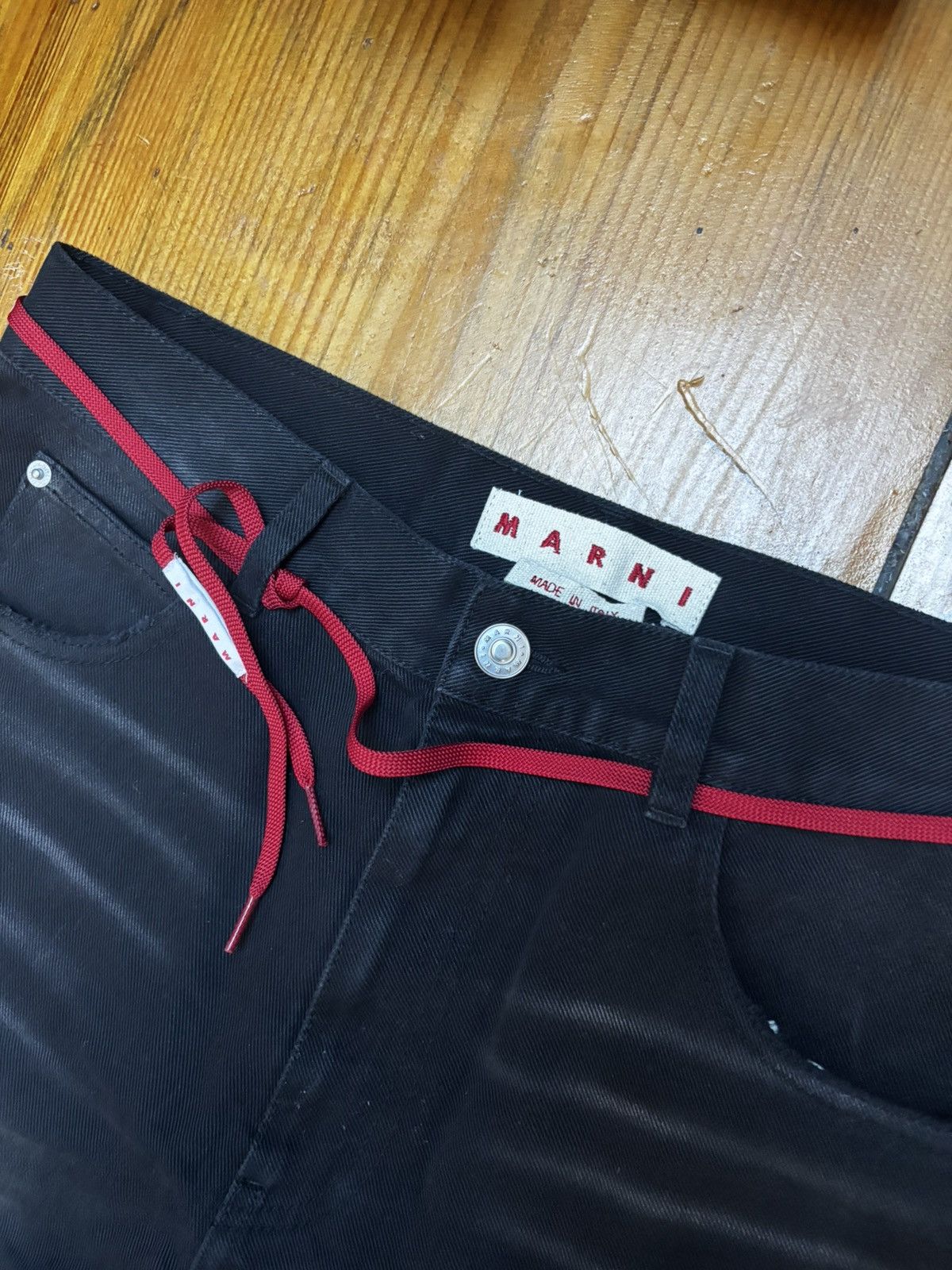 Marni Marni black bleached cotton bull denim jeans Size US 32 / EU 48 - 3 Thumbnail