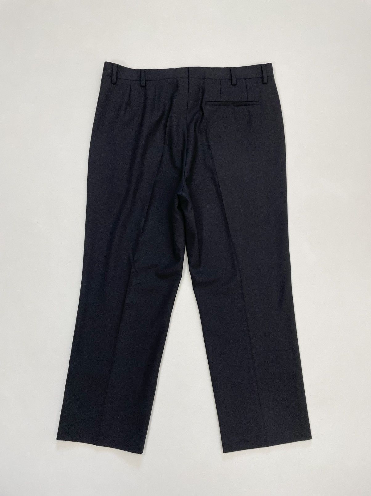 Raf Simons S/S 19 Black Wool Pants With ‘Double Hem’ Size US 36 / EU 52 - 10 Thumbnail