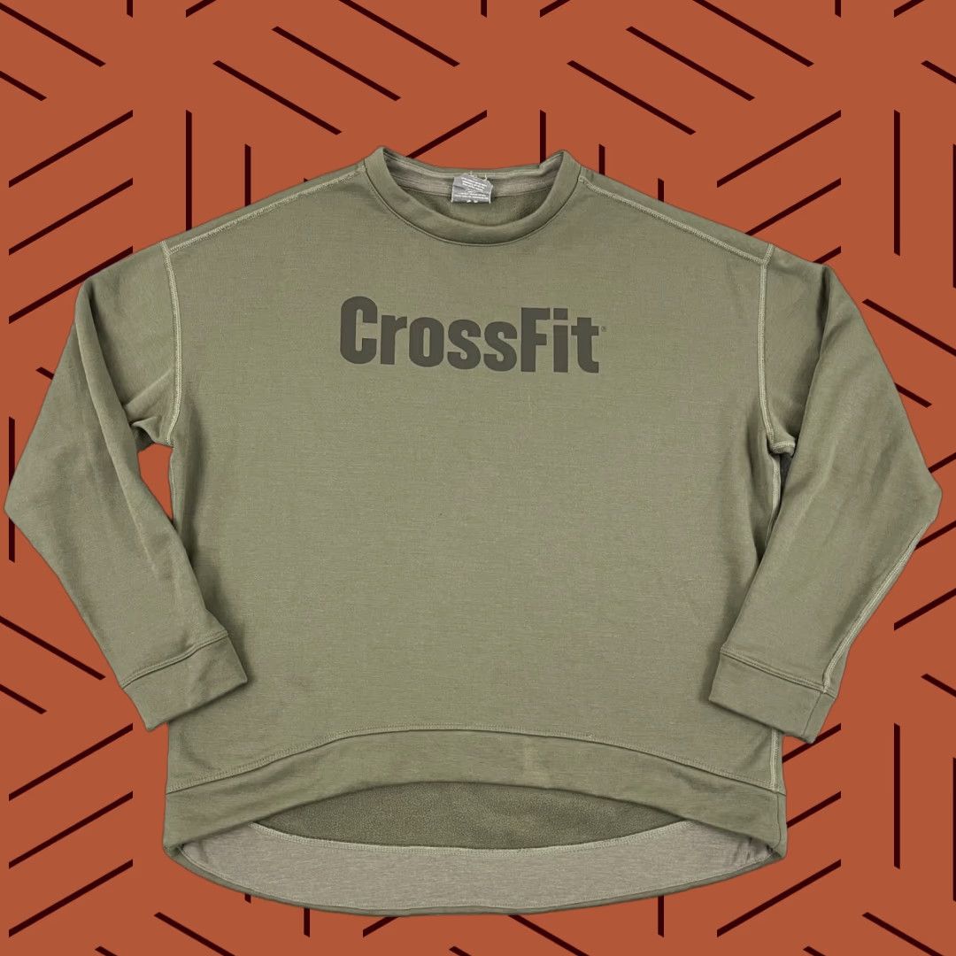 Vintage NOBULL No Bull Sweatshirt Womens M Green Crossfit Training Gym Crewneck L/S Pullover Regular Size M / US 6-8 / IT 42-44 - 1 Thumbnail