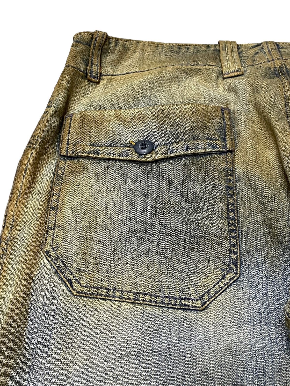 Diesel × Hysteric Glamour Vintage Diesel TrompeL’oeil Loose Baggy Mud Wash Jeans Size US 33 - 20 Thumbnail