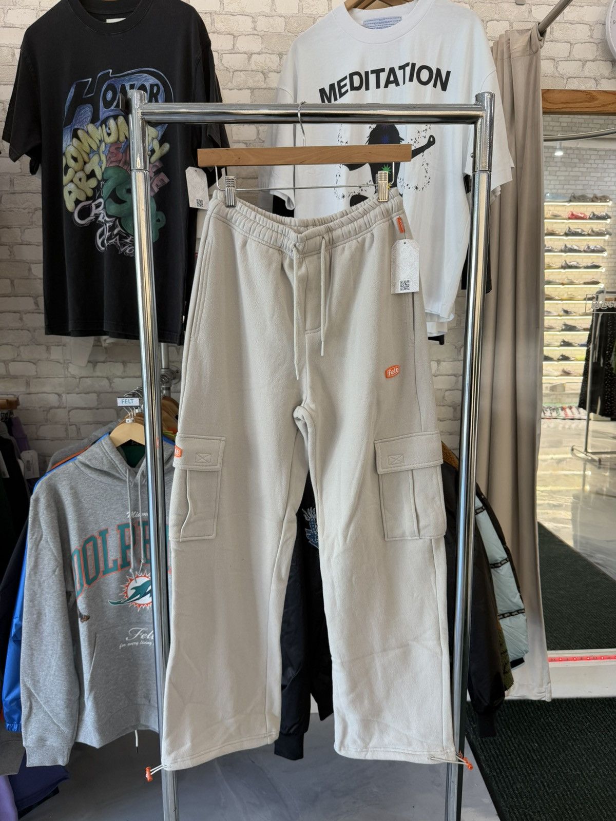 FELT “Nostrand” Grey Cargo Sweatpants