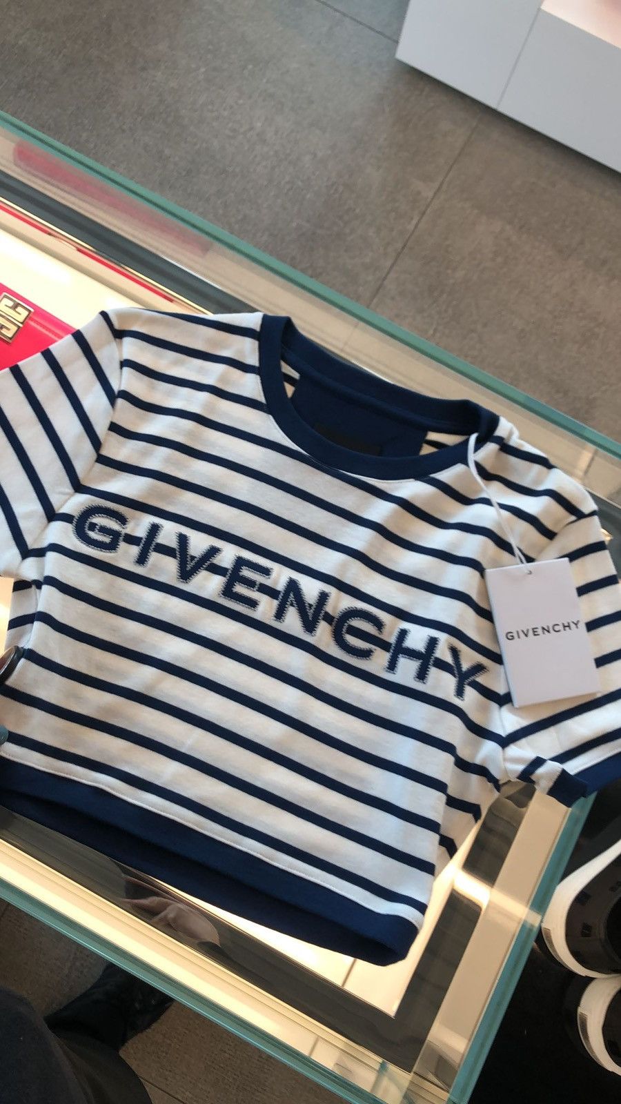 image of Givenchy O1Srvl11E0224 Tank Top In Red & White in Red/White, Women's (Size Large)