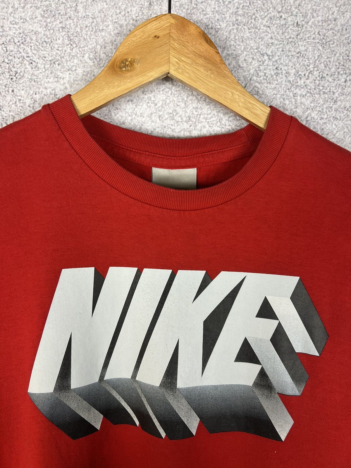 Vintage Vintage 90s Nike 3D Big Logo Tee Size US L / EU 52-54 / 3 - 3 Thumbnail