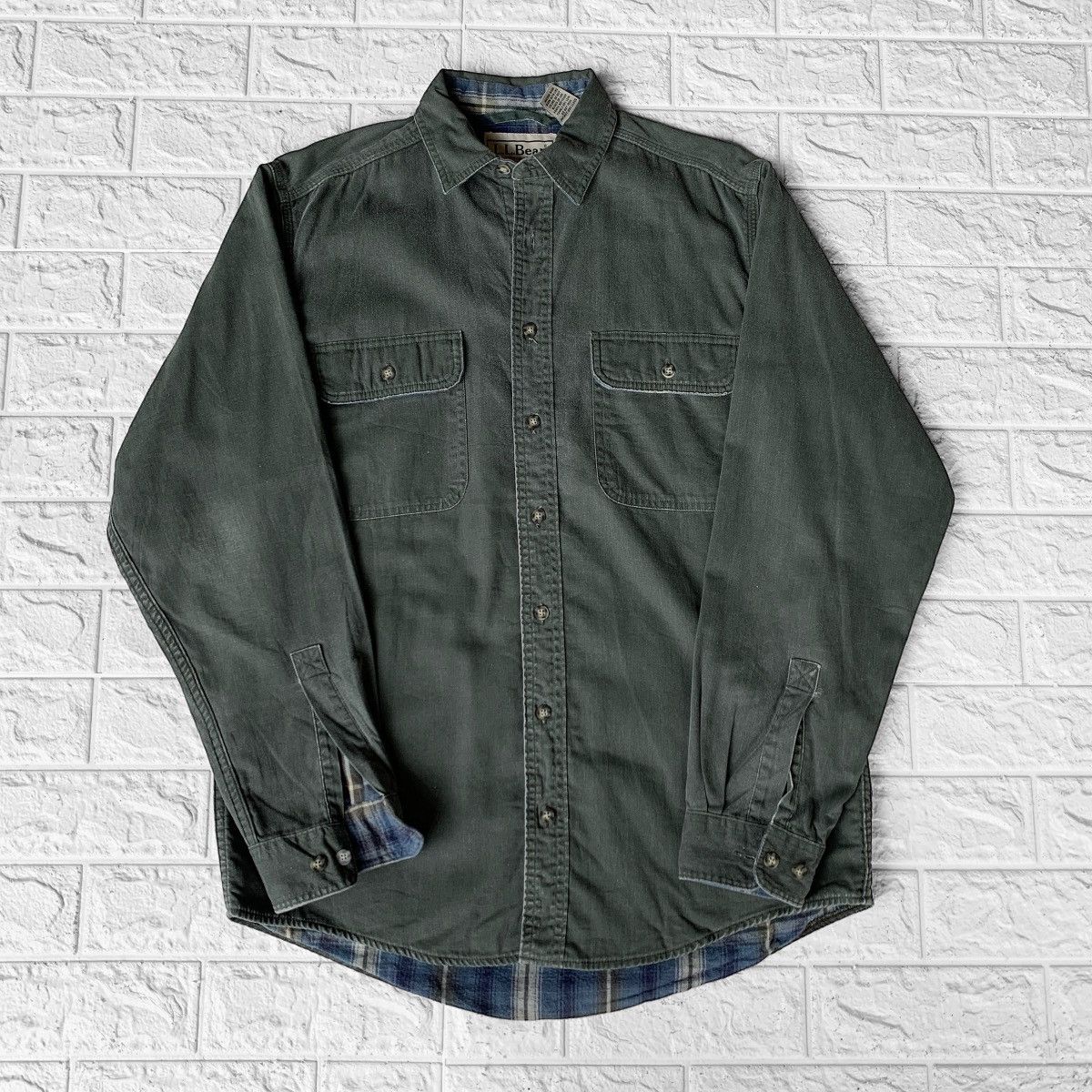 L.L. Bean Vintage LL Bean Flannel Check Shirt Size US L / EU 52-54 / 3 - 3 Thumbnail