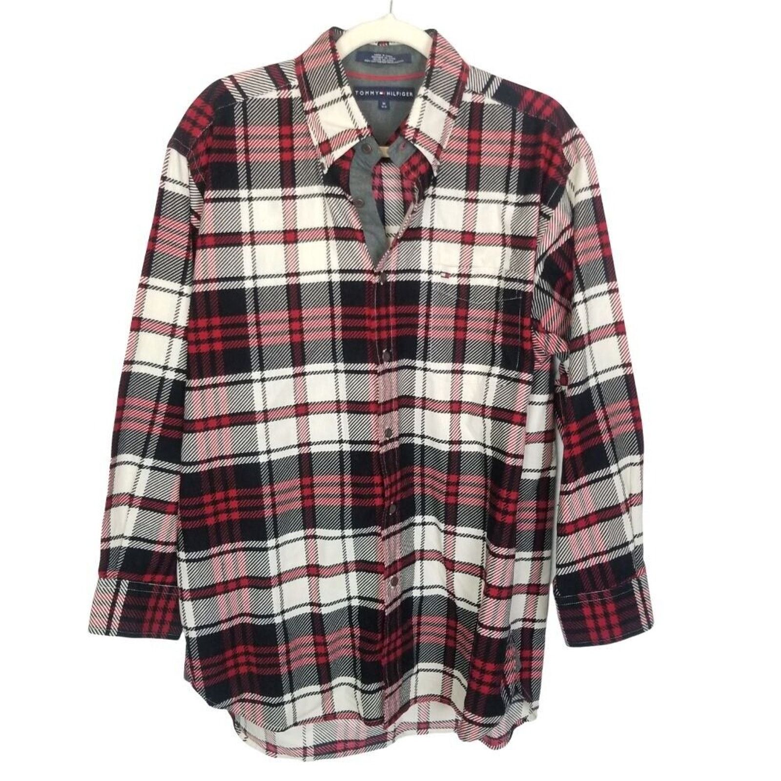 Tommy Hilfiger Tommy Hilfiger Mens Plaid Flannel Shirt Sz M Preppy Gorpcore Size US M / EU 48-50 / 2 - 1 Thumbnail