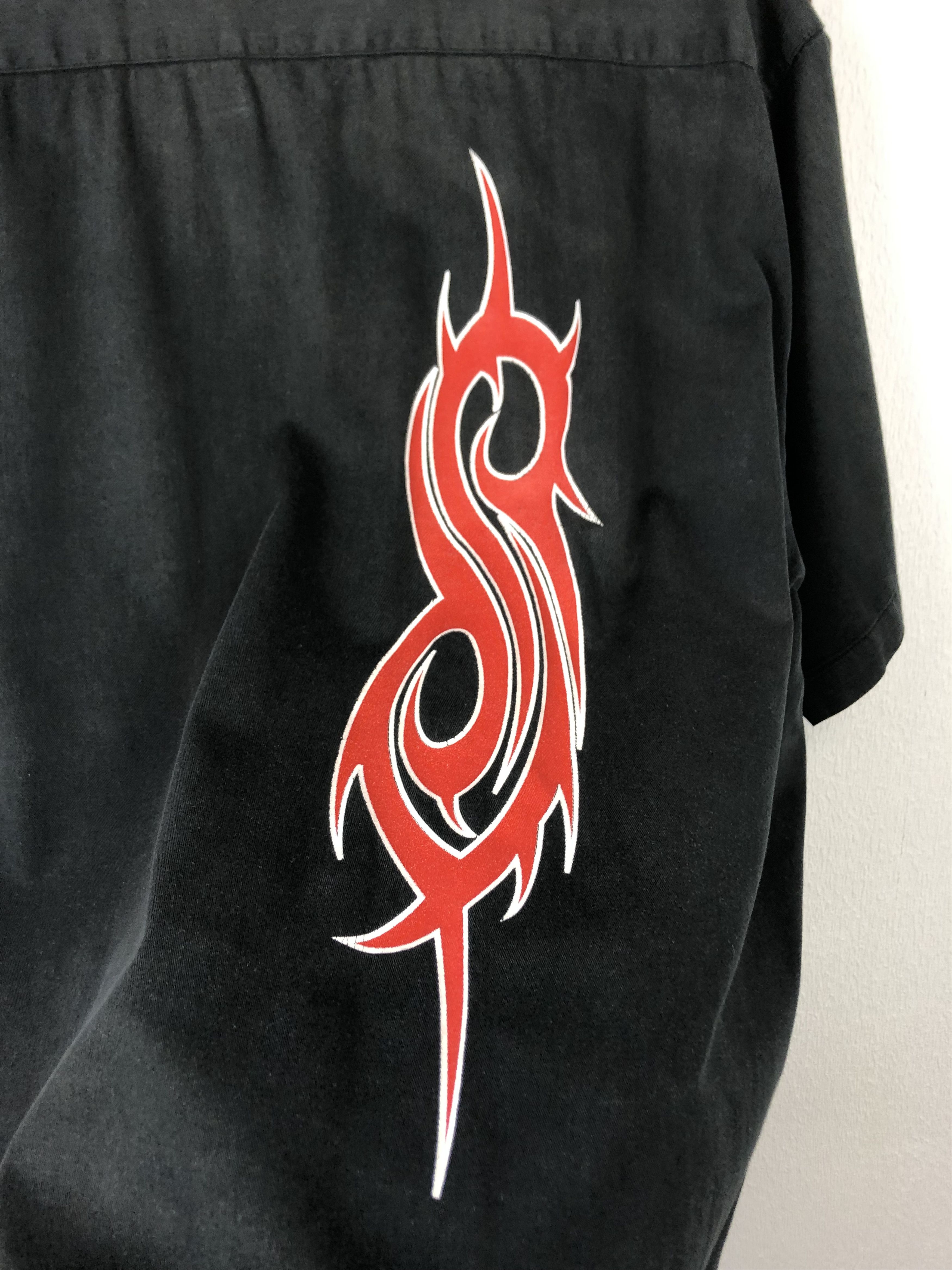 Slipknot Vintage 90s Slipknot Band Button Up Shirt Black Tee Hype Size US XL / EU 56 / 4 - 11 Thumbnail