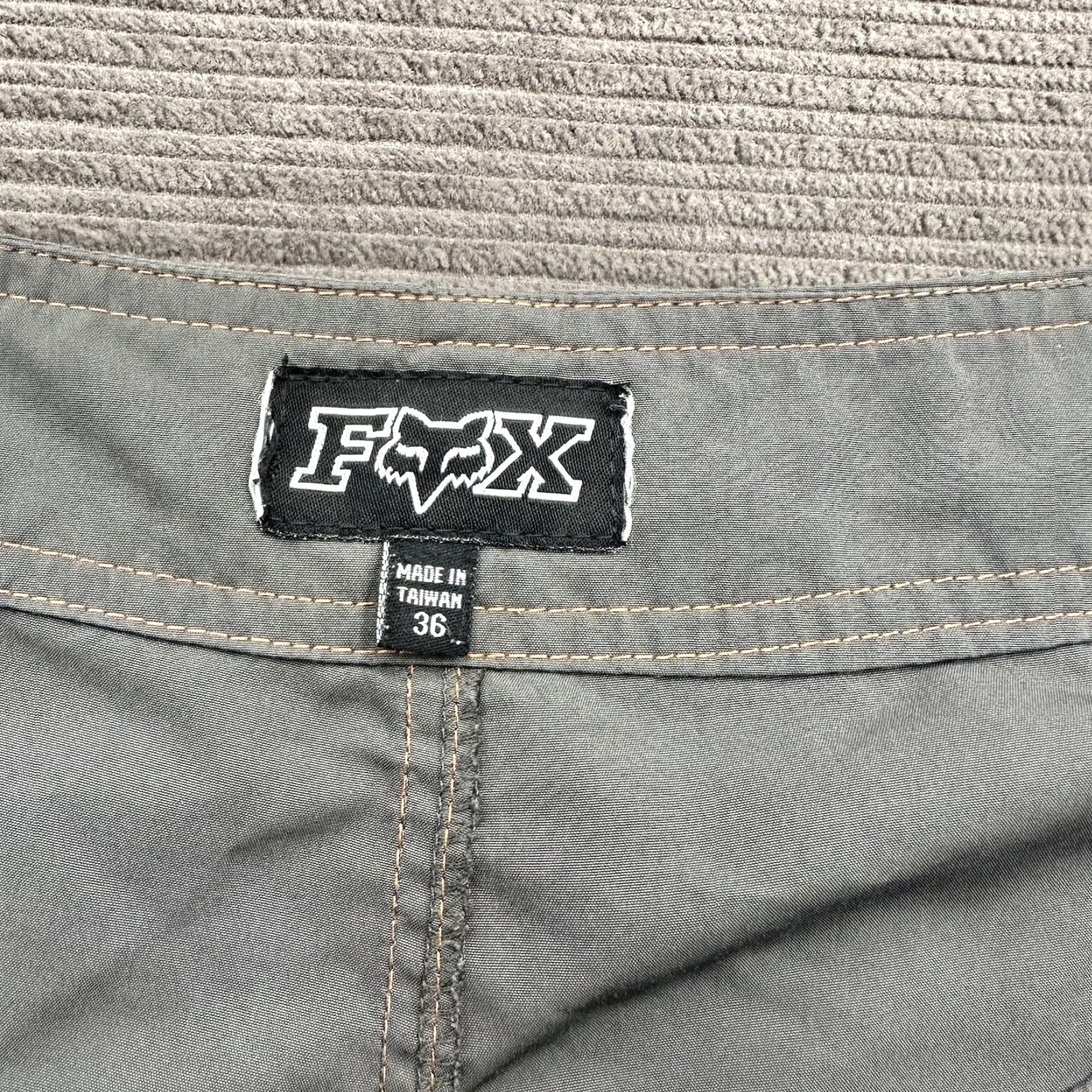 Vintage Fox Board Shorts Men 36 Gray Orange Polyester Beach Outdoors Casual Swimming Size US 36 / EU 52 - 3 Thumbnail