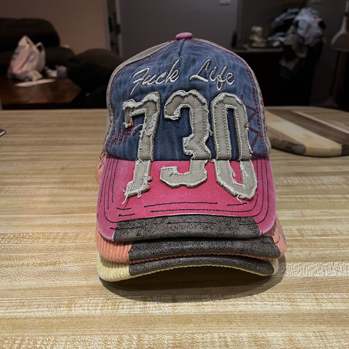 Asspizza Asspizza Fuck Life 730 Denim Hat | Grailed