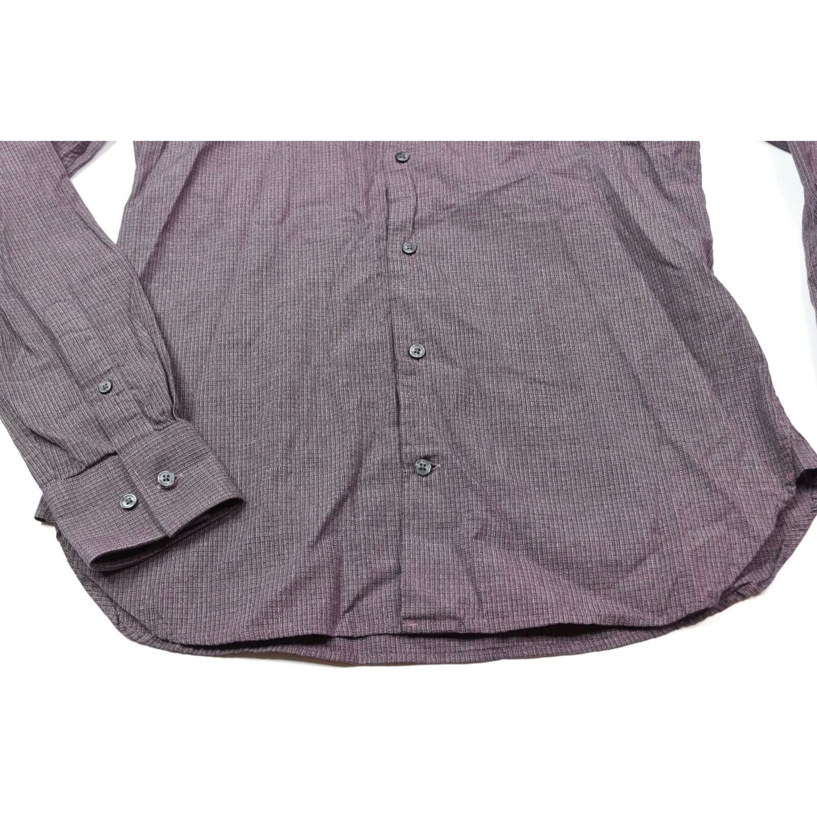 Ted Baker Ted Baker Endurance Shirt Mens 15 Purple Long Sleeve Button-Up Slim Fit Cotton Shirt Size US M / EU 48-50 / 2 - 3 Thumbnail