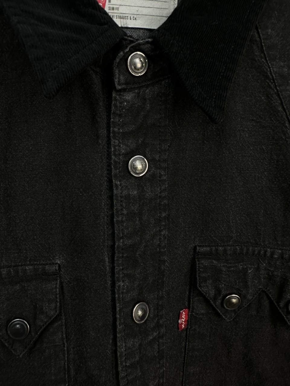 Levi's Levi’s Western Denim Shirt Snap Button Corduroy Collar Size US M / EU 48-50 / 2 - 10 Thumbnail