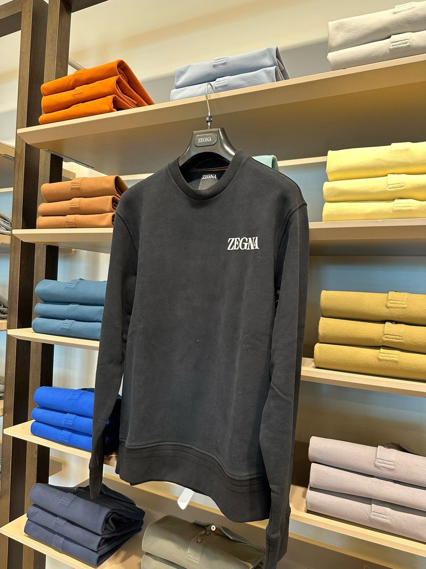 Ermenegildo Zegna Zegna Black Men’s Crewneck Sweatshirt Size US M / EU 48-50 / 2 - 3 Thumbnail
