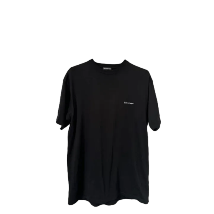 Balenciaga Balenciaga Classic Logo Black T-Shirt Size US S / EU 44-46 / 1 - 1 Thumbnail