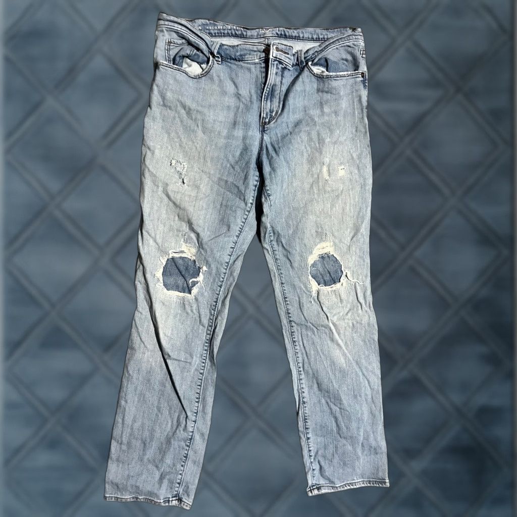 Loft LOFT Jeans Women’s 28/6 Relaxed Skinny Straight Leg Denim 5-Pocket Blue Cotton Spandex Low Rise Slim Fit Adult Womens Size 6 Size 28" / US 6 / IT 42 - 1 Thumbnail