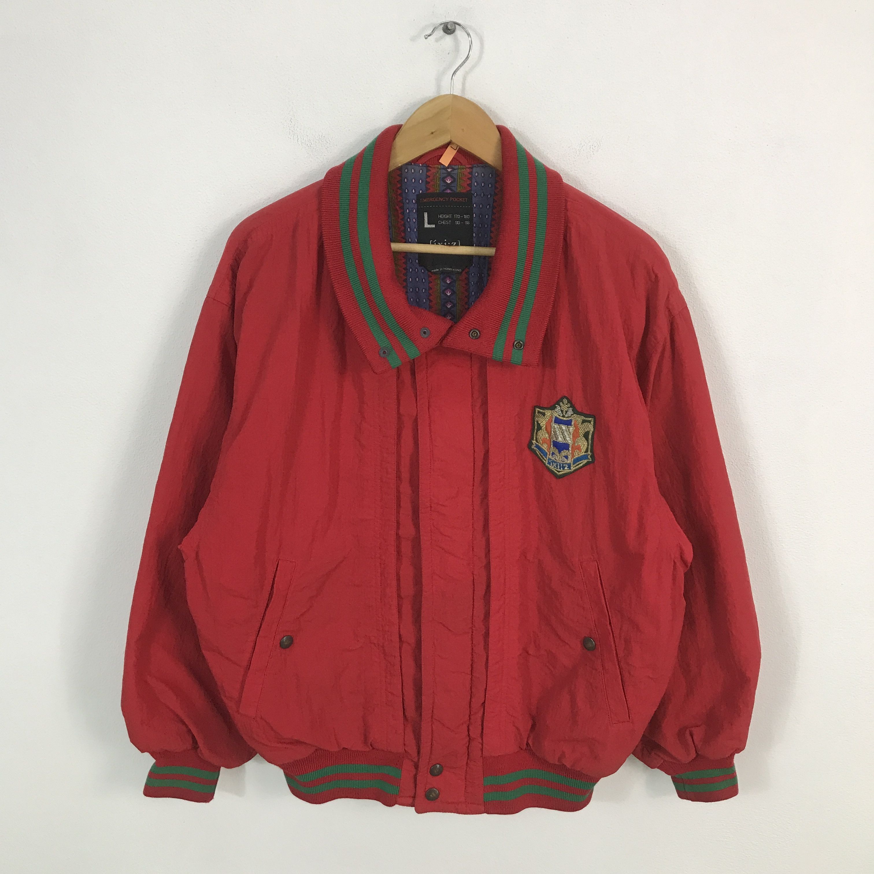 Japanese Brand Vintage Japan emergency pocket Bomber style jacket Size US L / EU 52-54 / 3 - 1 Thumbnail