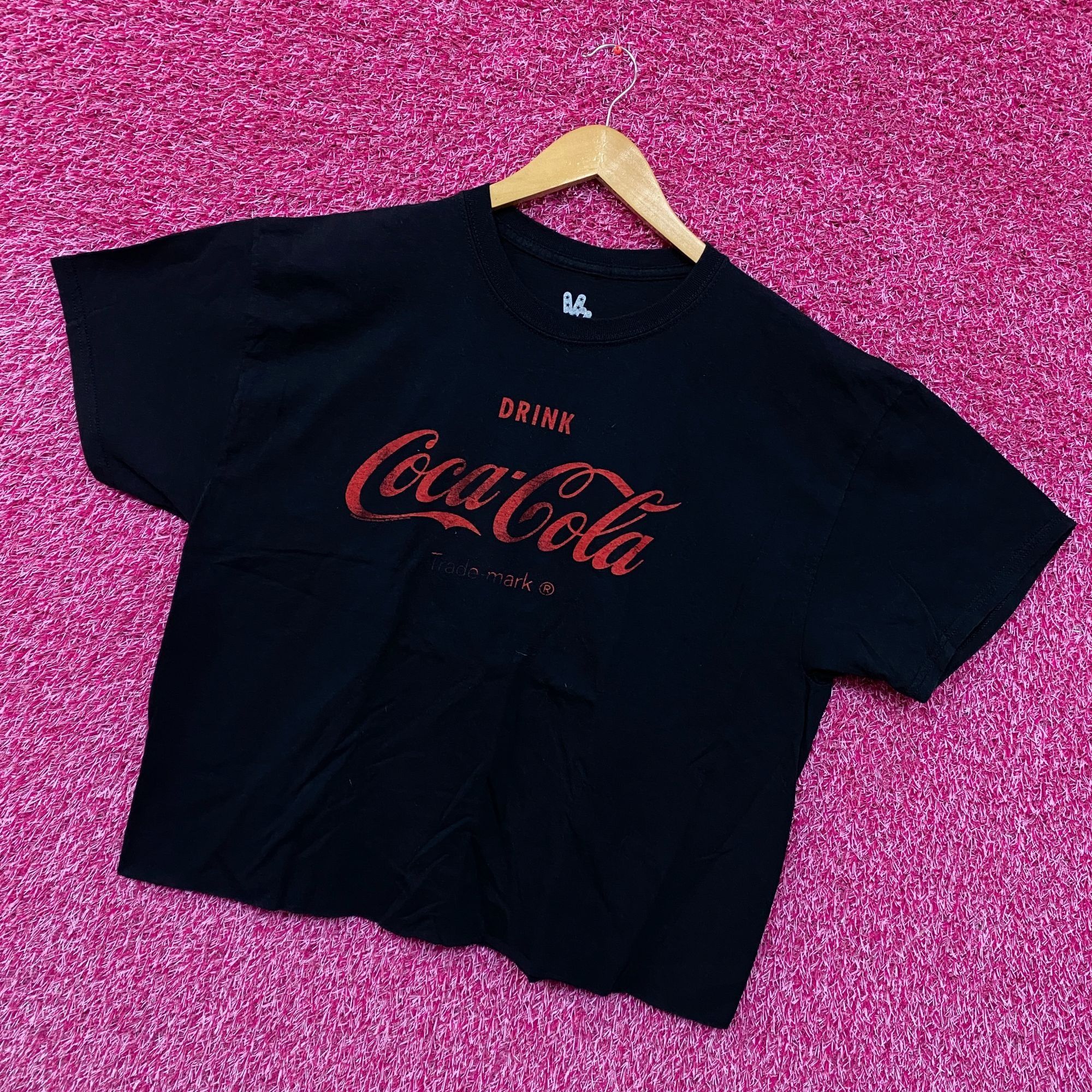 Coca Cola × Vintage Drink Coca-Cola Slogan Oversized Beverage Promo Crop Top L Size L / US 10 / IT 46 - 3 Thumbnail