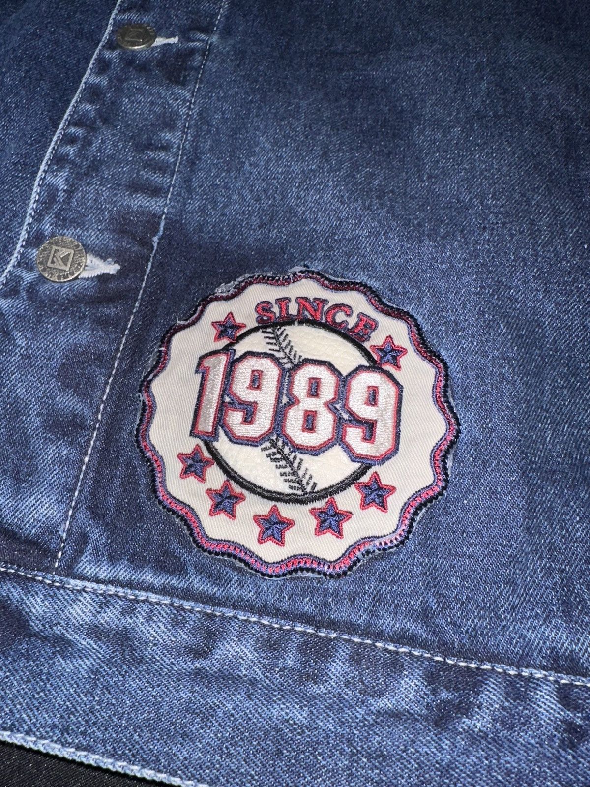 Karl Kani × Vintage Vintage Rare Karl Kani Embroidered Denim Jacket 90’s 2pac Size US XL / EU 56 / 4 - 12 Thumbnail