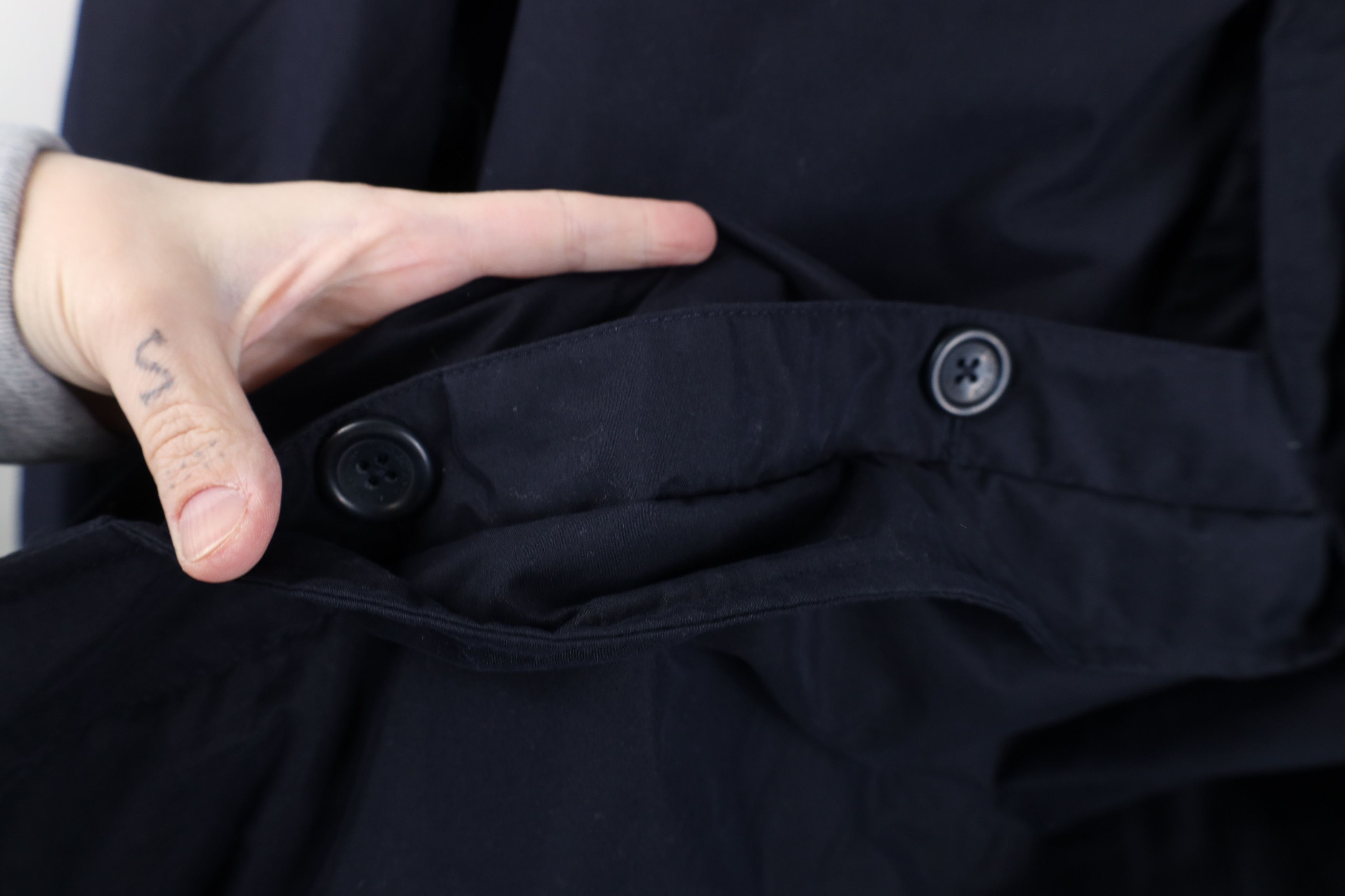 Lands' End Vintage 90s Y2K Lands End Trench Coat Rain Jacket Navy Blue Size US XL / EU 56 / 4 - 8 Thumbnail