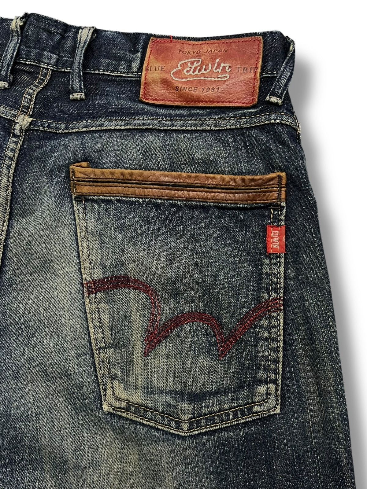 Edwin Vintage Edwin Blue Trip 006 Japan- Faded Wash, Distressed Size US 32 / EU 48 - 8 Thumbnail