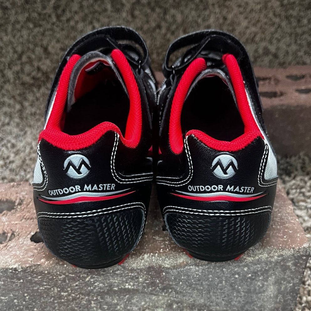 Other Outdoor Master Biker Cycling Shoes with Cleats Black/Red 42 Size US 10.5 / IT 40.5 - 7 Thumbnail