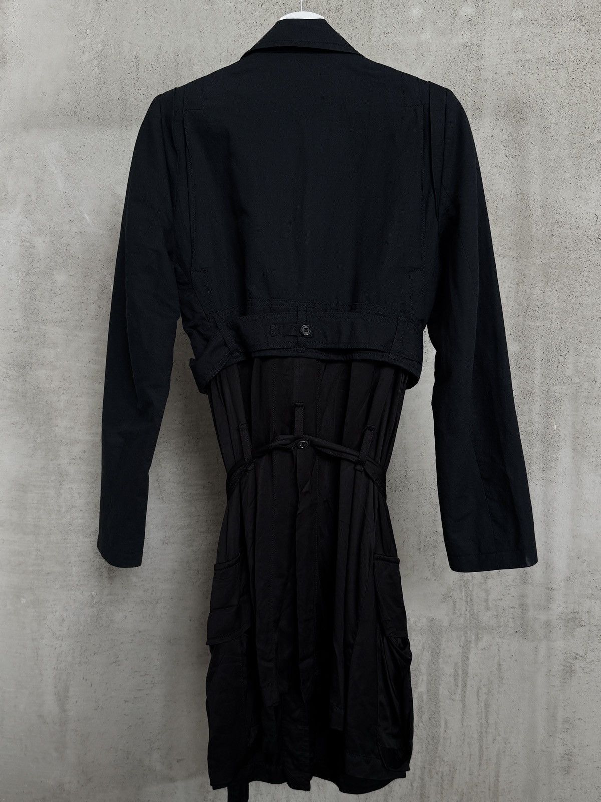 Ann Demeulemeester Ann Demeulemeester SS2004 Linen Motorcycle Trench Coat Size XS / US 0-2 / IT 36-38 - 2 Thumbnail