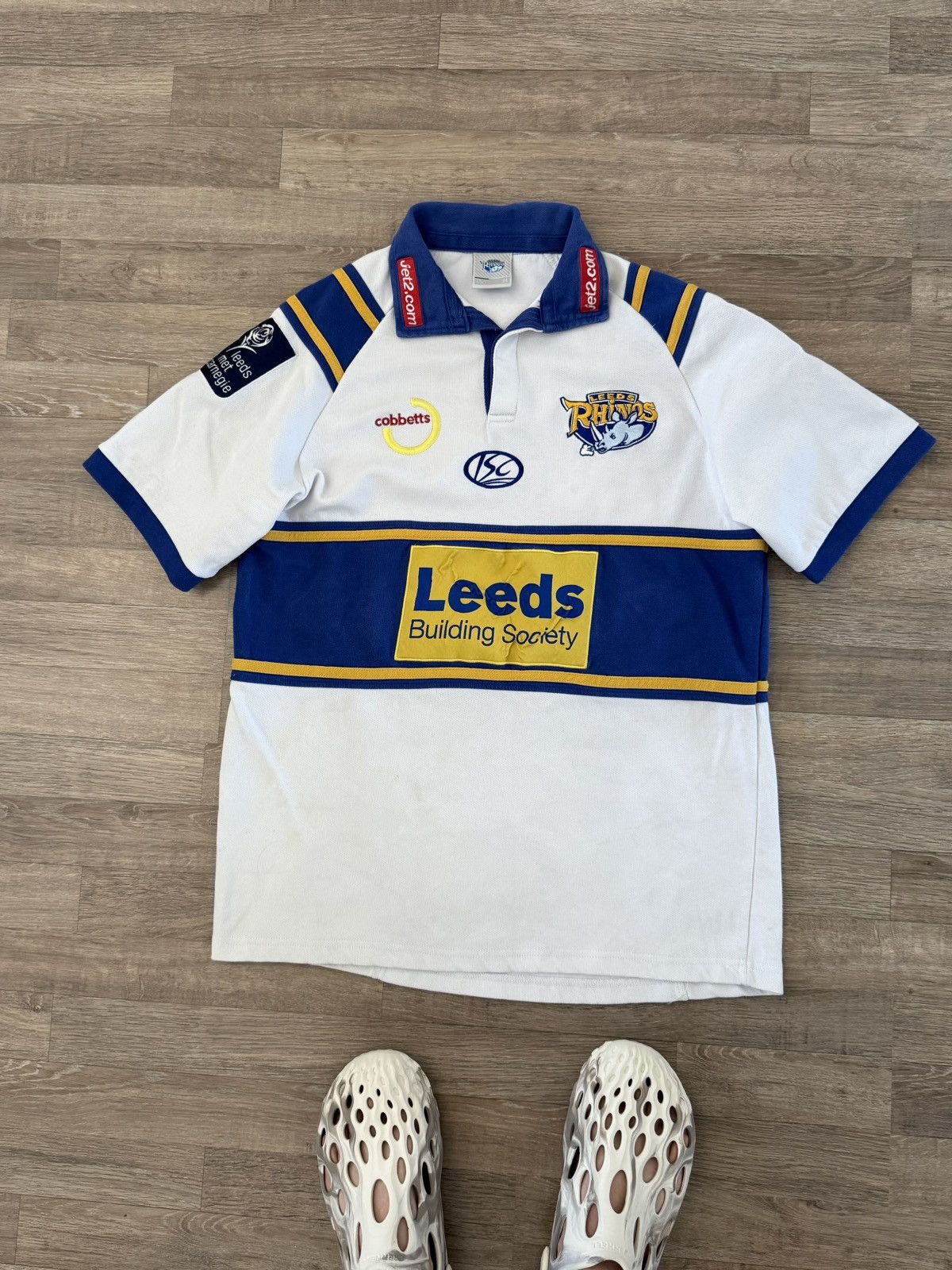 Vintage LEEDS RHINOS RUGBY Y2K LEAGUE FOOTBALL SHIRT ISC SIZE M Size US M / EU 48-50 / 2 - 2 Thumbnail